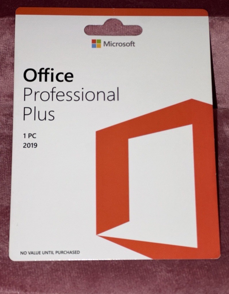 Microsoft Office Professional Plus 2019 1PC Card