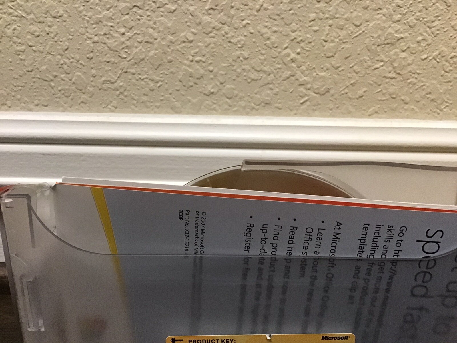 Microsoft OneNote Home and Student 2007 Product Key Insets And Case