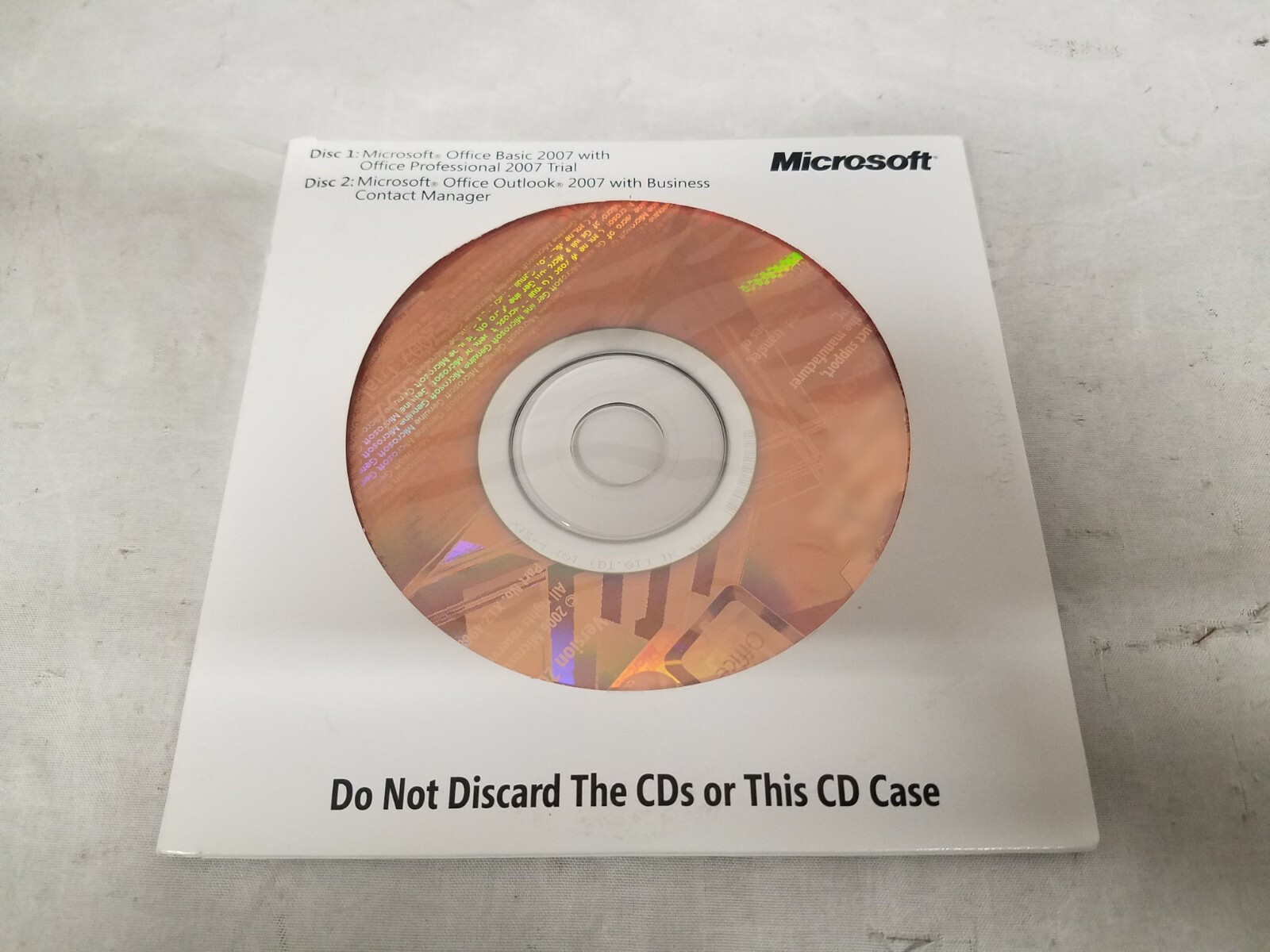 Microsoft Office Basic 2007 & Outlook 2007 w/Business Contact Manager