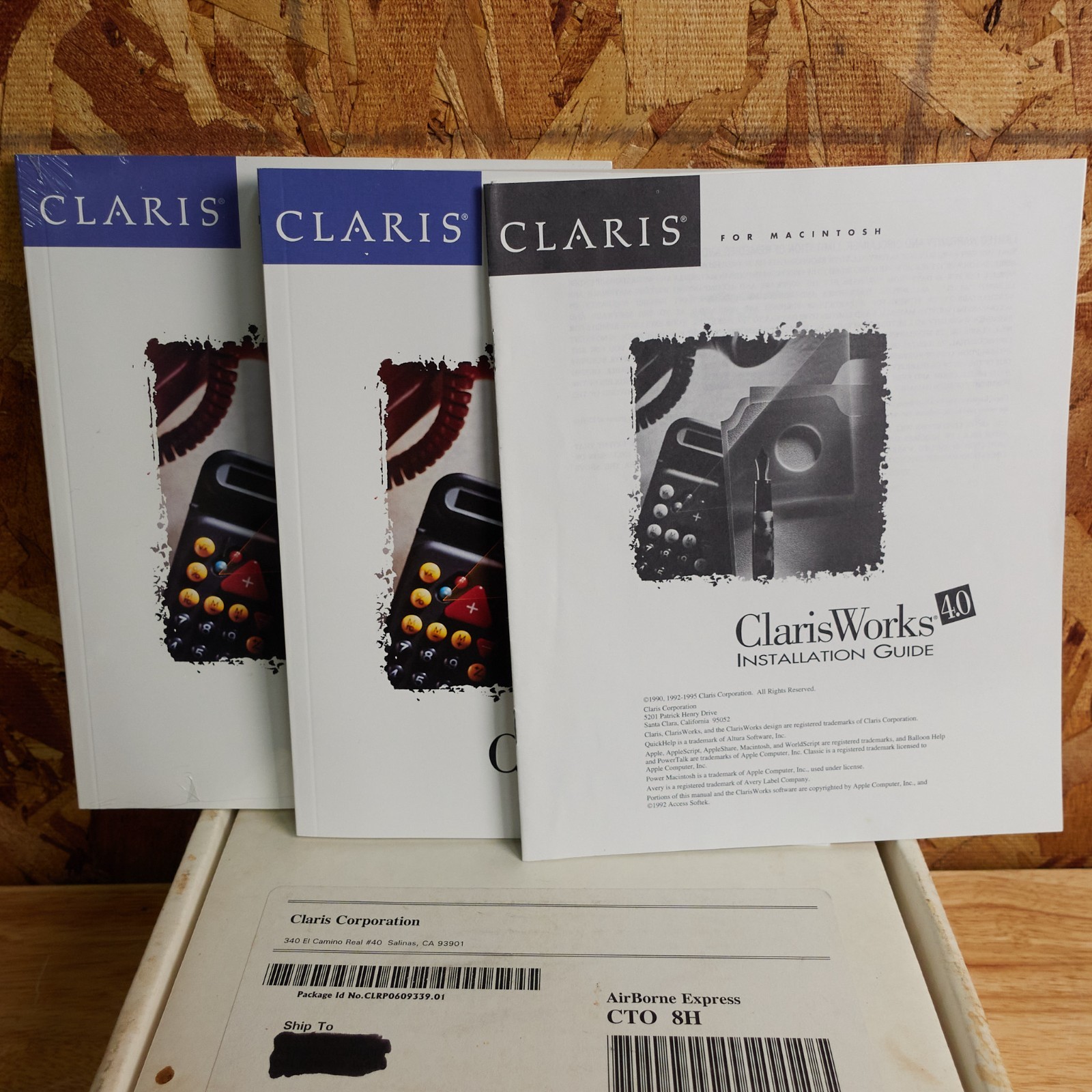 CLARISWORKS 4.0 FOR MACINTOSH COMPLETE 3.5″ DISCS