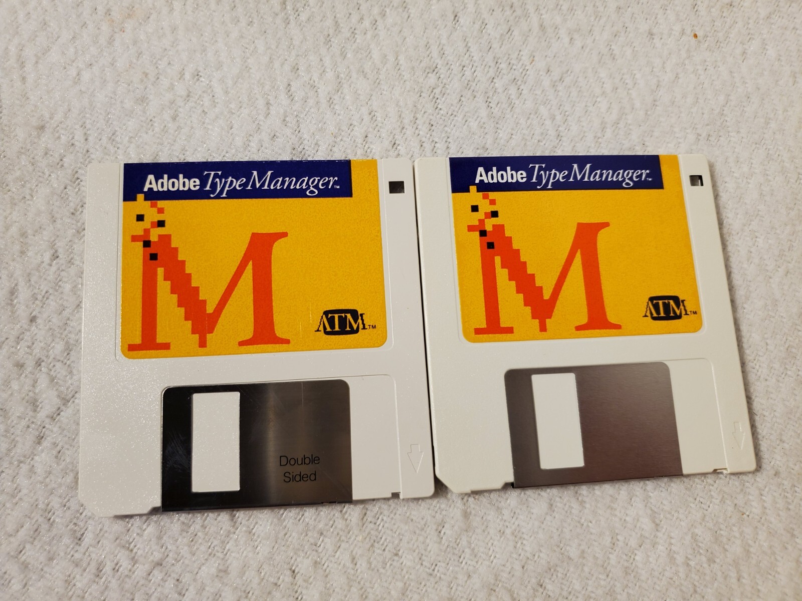 1989 Adobe Type Manager ATM Version 3.0 for Macintosh Mac – Used Floppy Disk