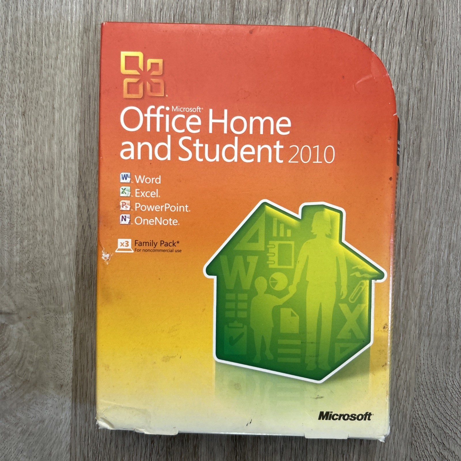 Microsoft Office Home And Student 2010 Software for Windows With Key Family Pack