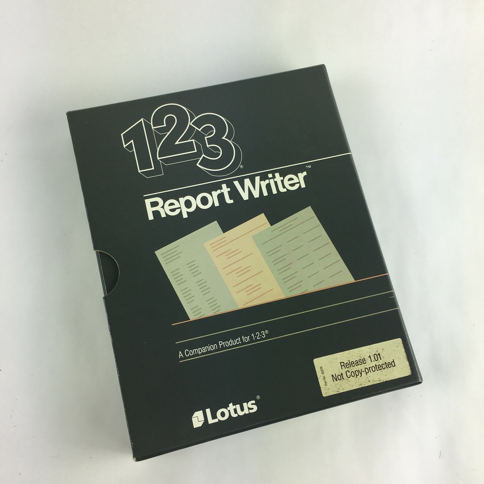 123 Report Writer Disks Quick Reference Customer Assurance Plan Lotus