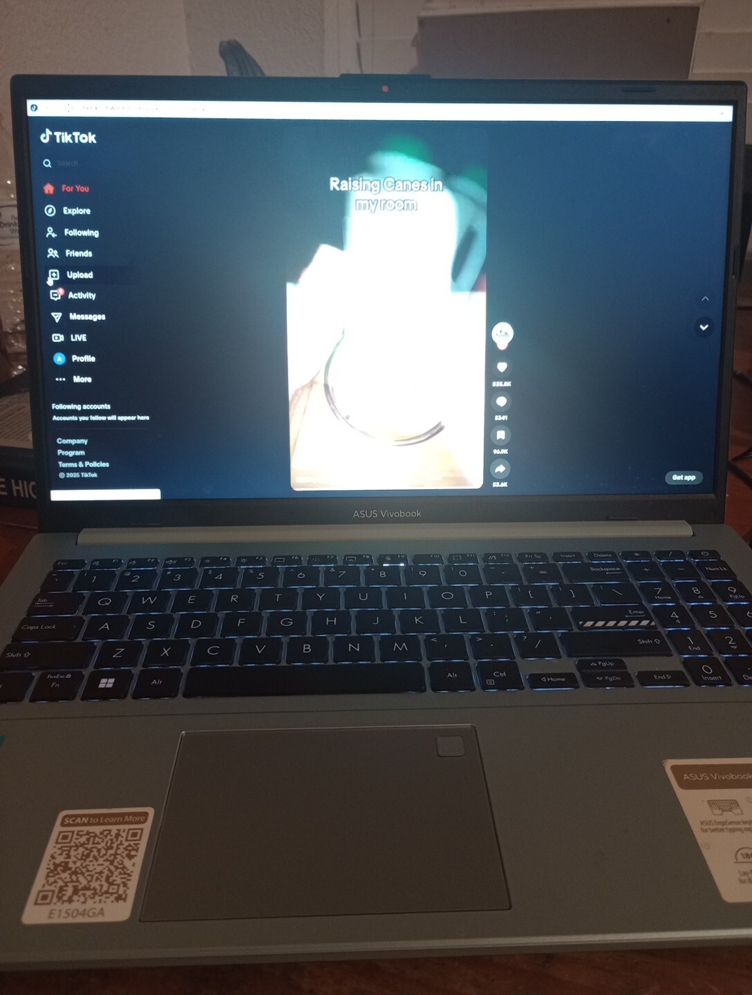 Computer With Tiktok