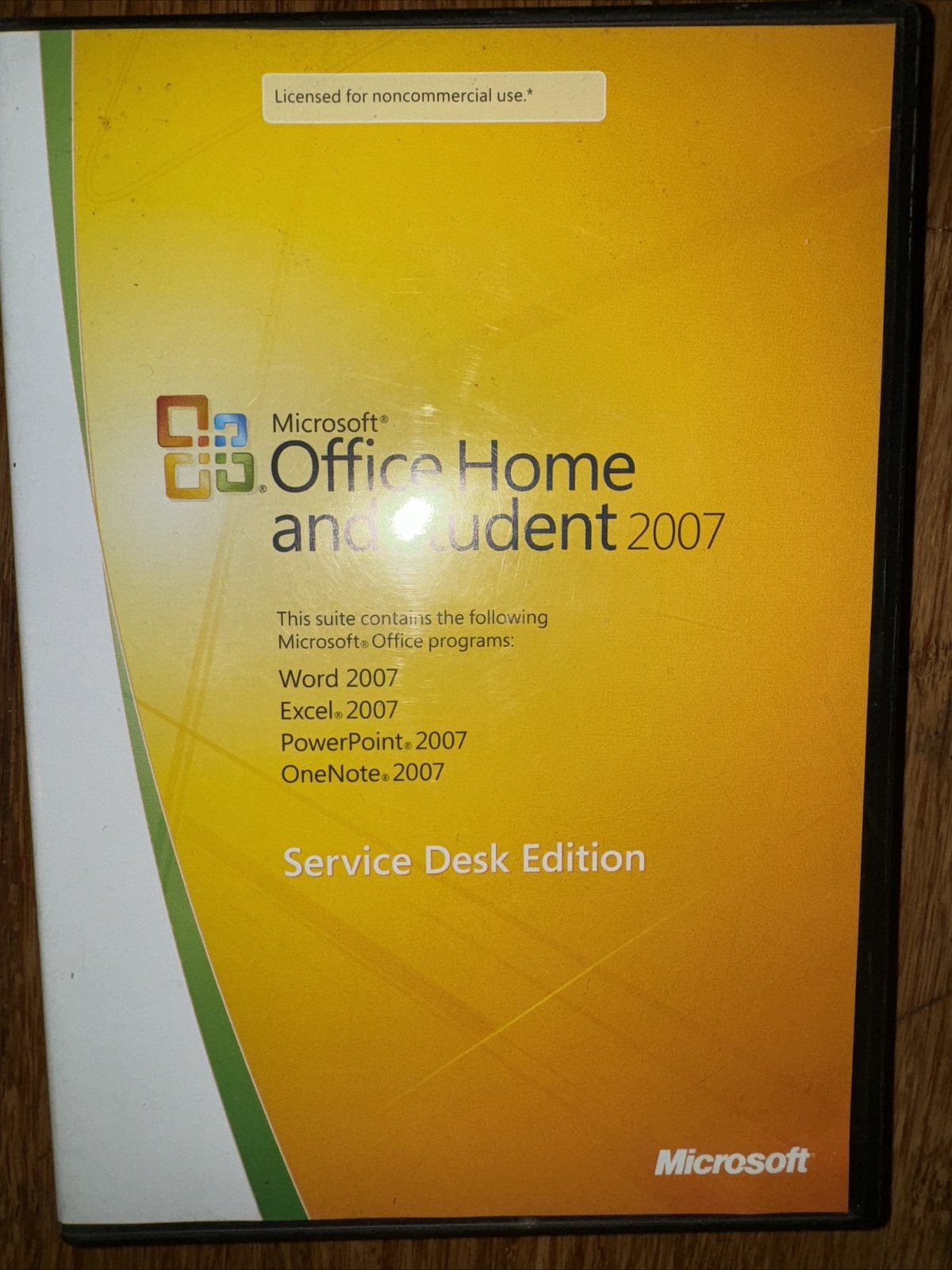 Microsoft ~ Office Home and Student 2007 ~ Service Desk Edition ~ W/ Product Key