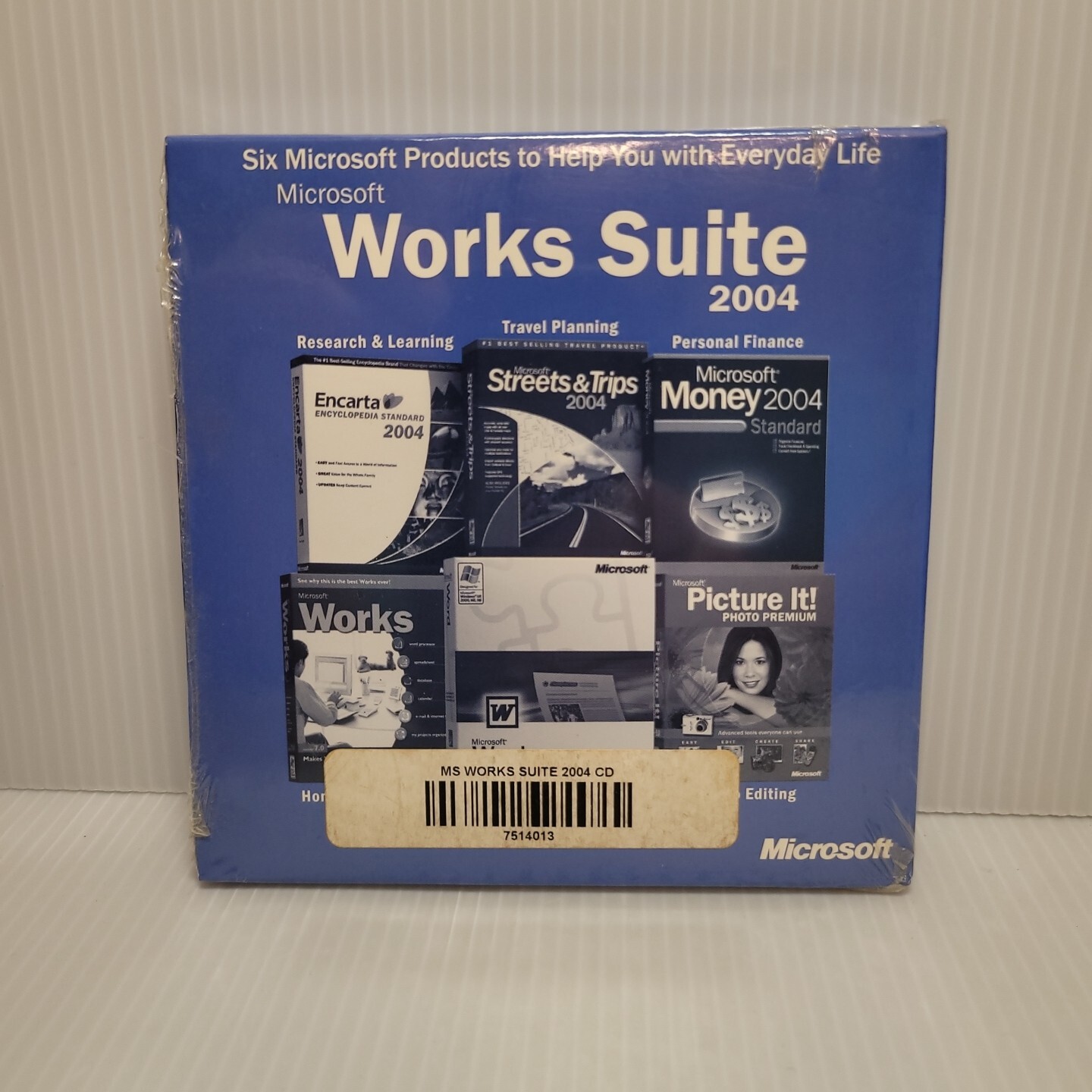 Microsoft Works Suite 2004 Software Disc w/ License Key ~ NEW Factory Sealed