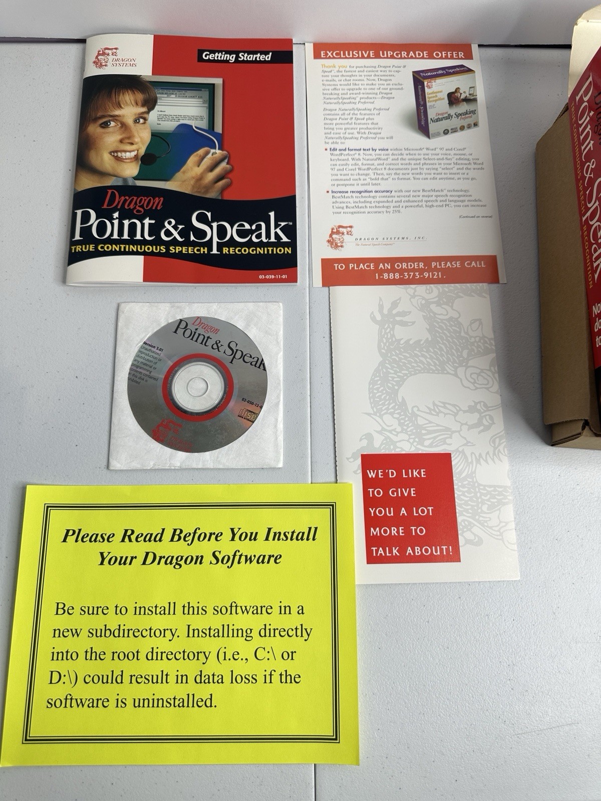 Dragon point and speak true continuous speech recognition – Pre-owned