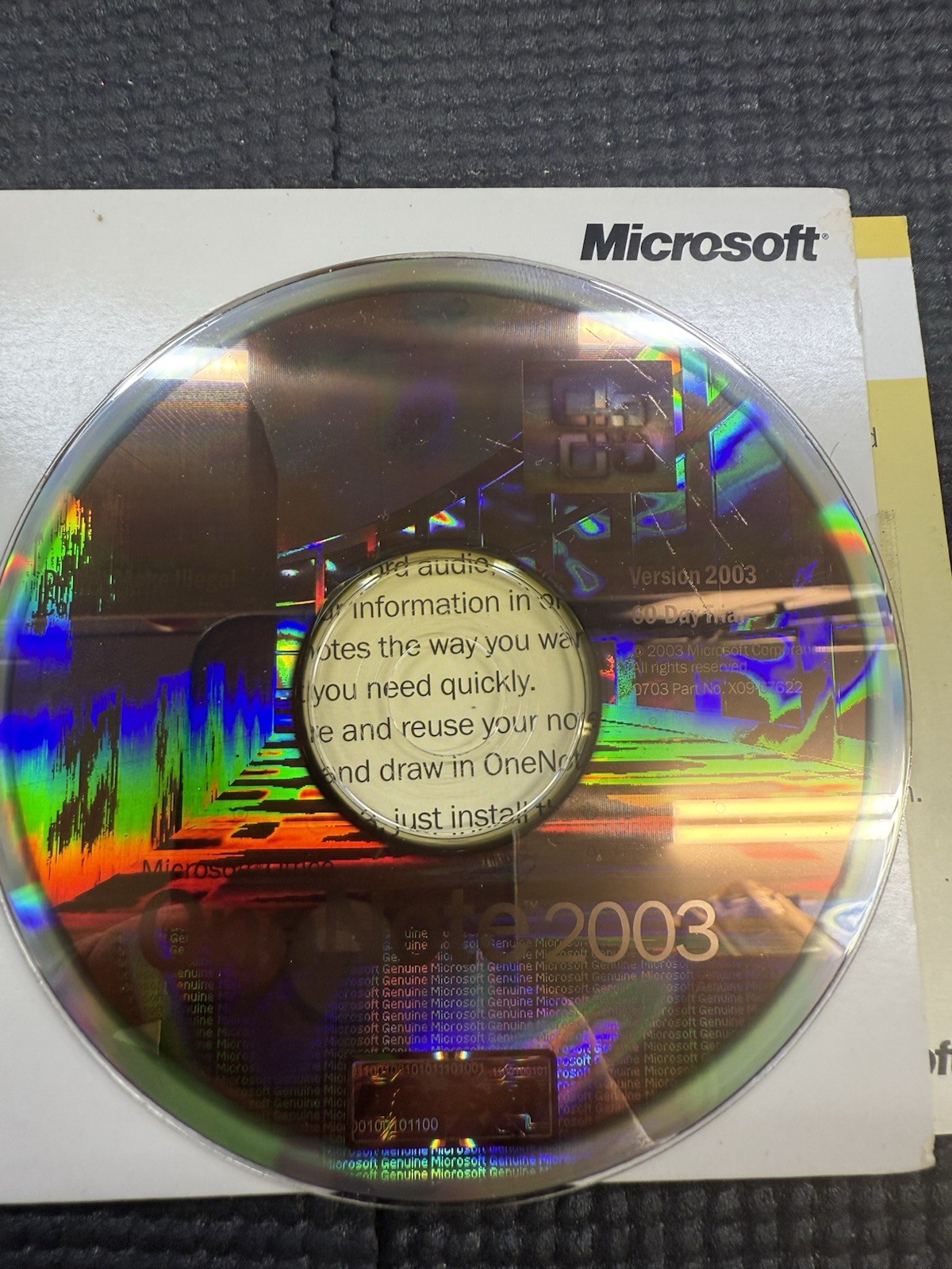 Microsoft One Note 2003 with Product Key Version