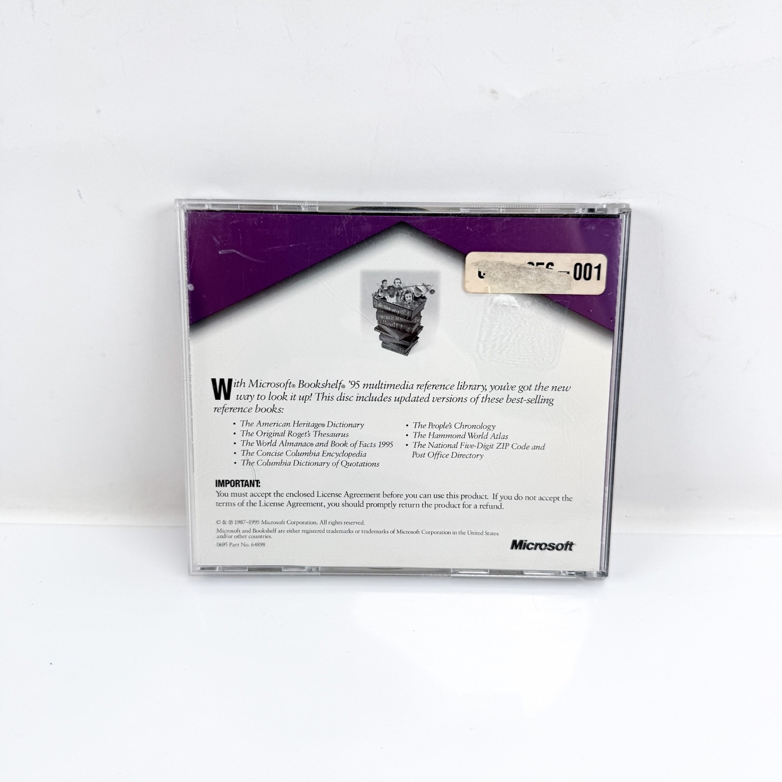 Microsoft Bookshelf ’95 Multimedia Reference Library PC CD-Rom Software 1995