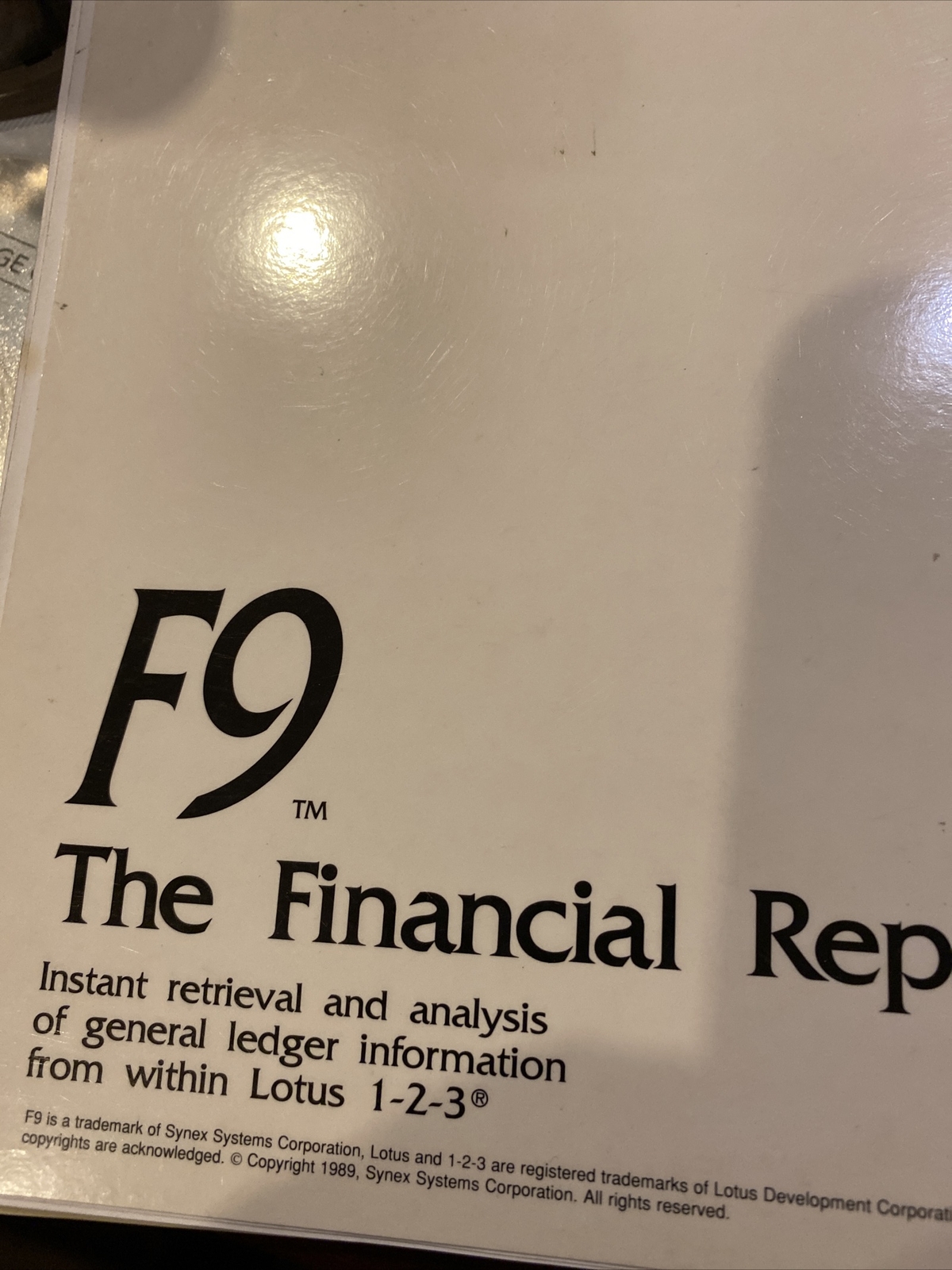 New $1995 F9 Software For Macola From Within Lotus 1-2-3 With Serial Number
