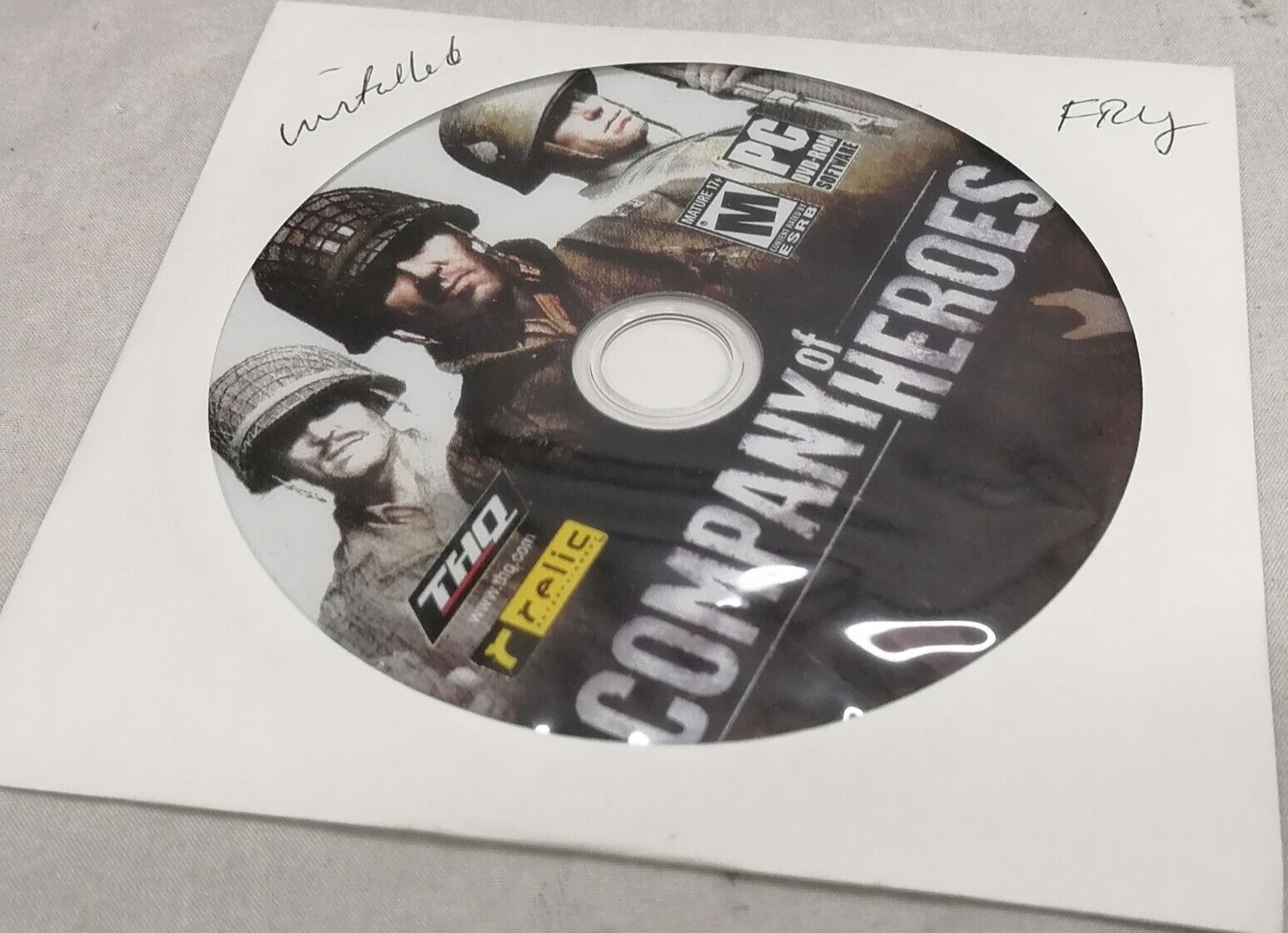 Relic Entertainment Company Of Heroes DVD-ROM P/N: IFPIL250