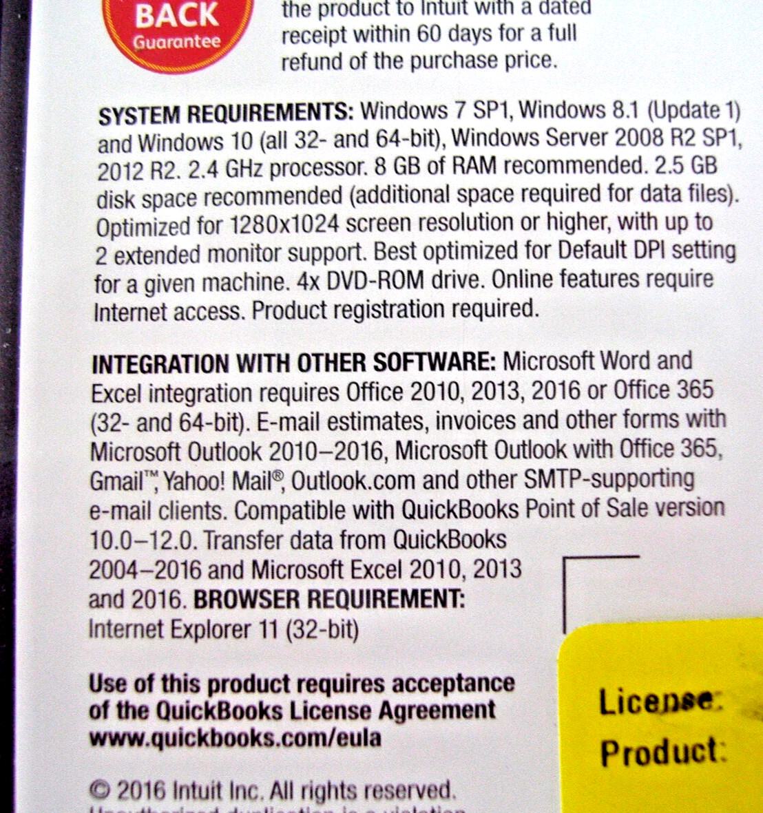 Quickbooks Pro 2017 Desktop For Windows Intuit Full US/English Retail Version