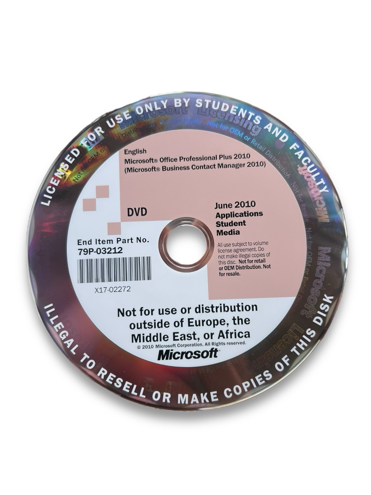 Microsoft Office Professional Plus 2010 Student & Faculty / Work with Money 2001