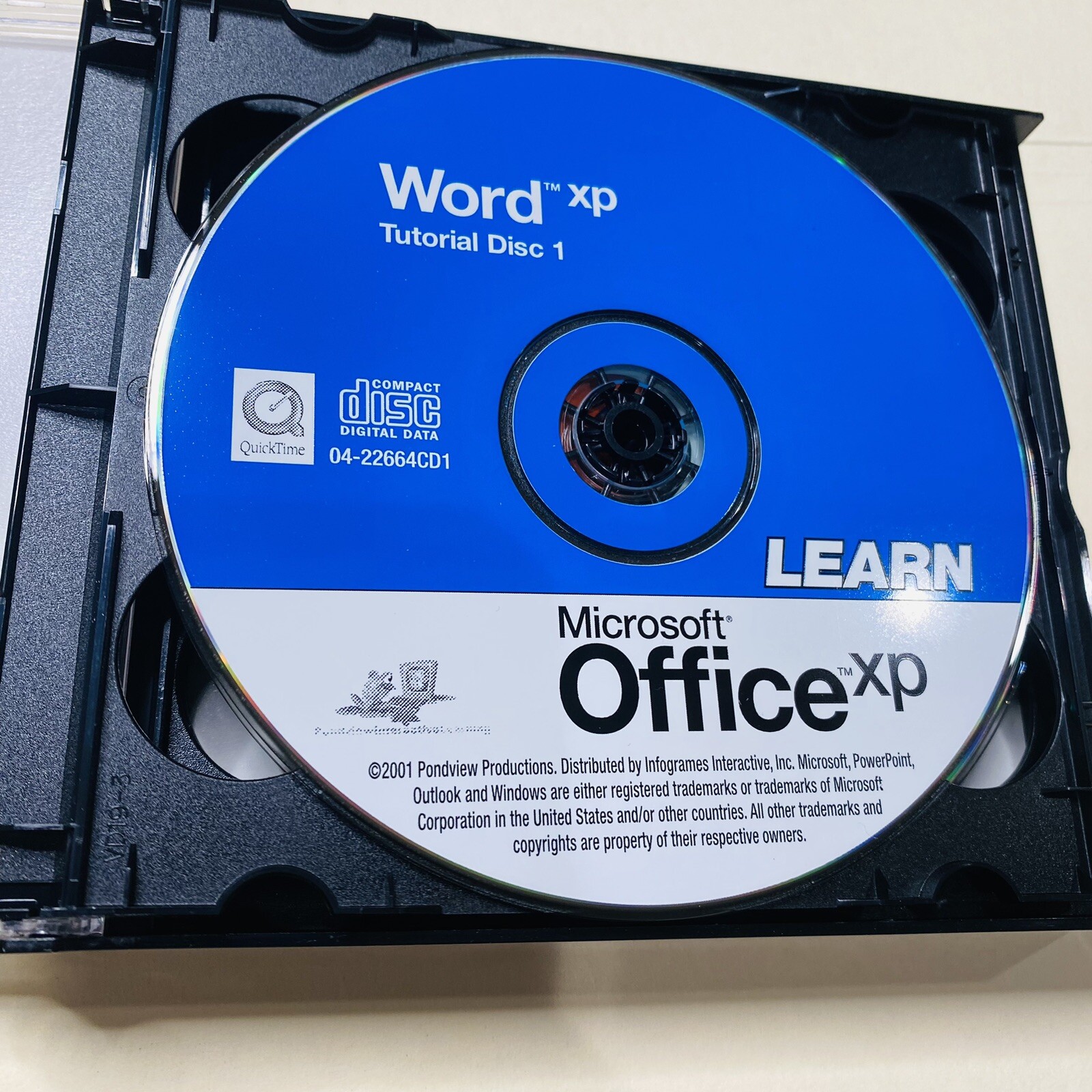 Microsoft Office Xp LEARN Interactive Turtorial 6 Cd Nice CLEAN 2001 Vtg