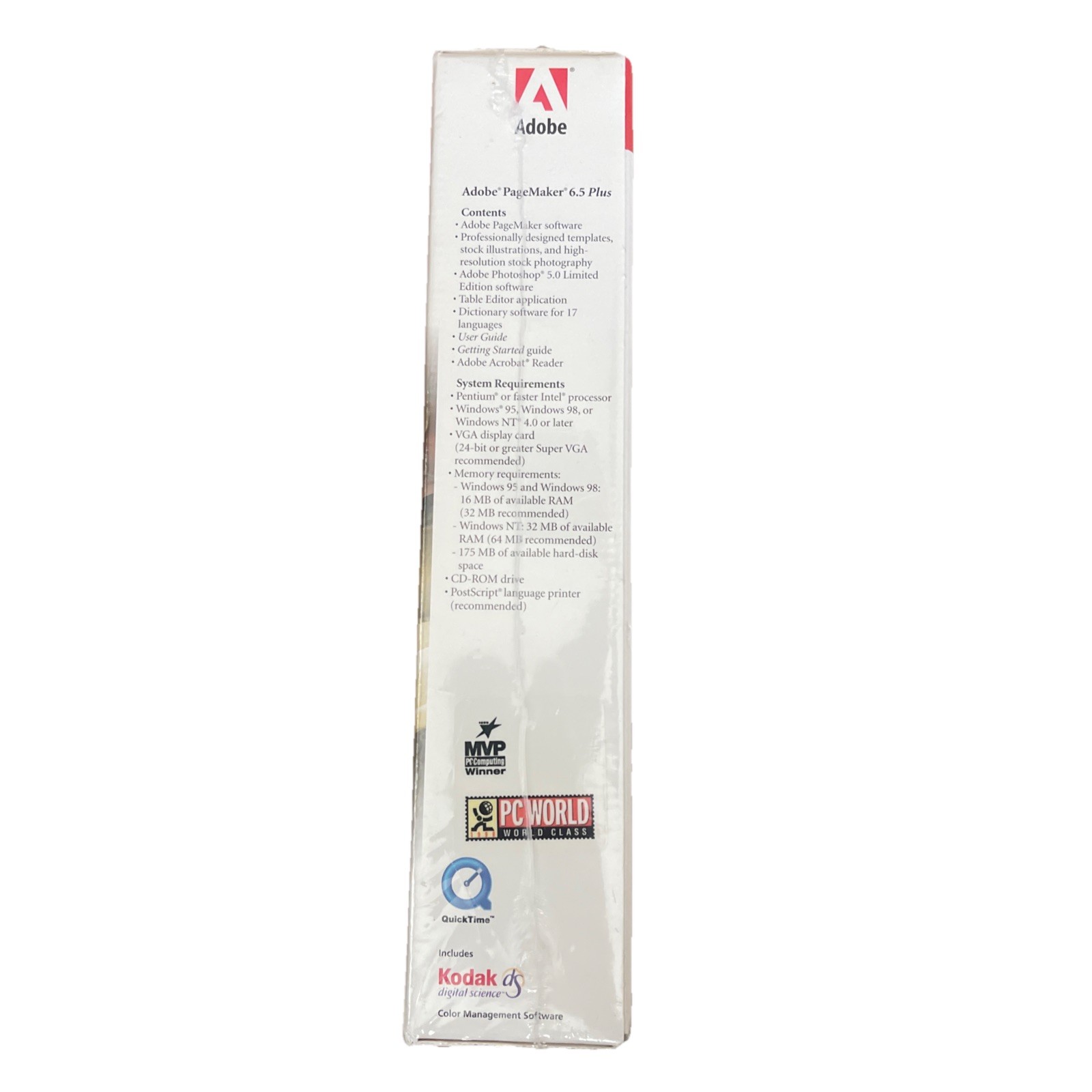 Adobe PageMaker 6.5 Plus (1999) Software Business Windows NEW Factory Sealed