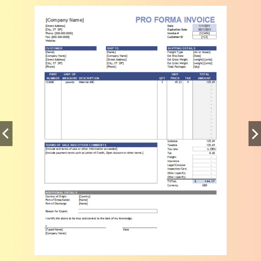 32 Set Invoices Excel Template Auto Calculation Invoices Purchase Order Quote