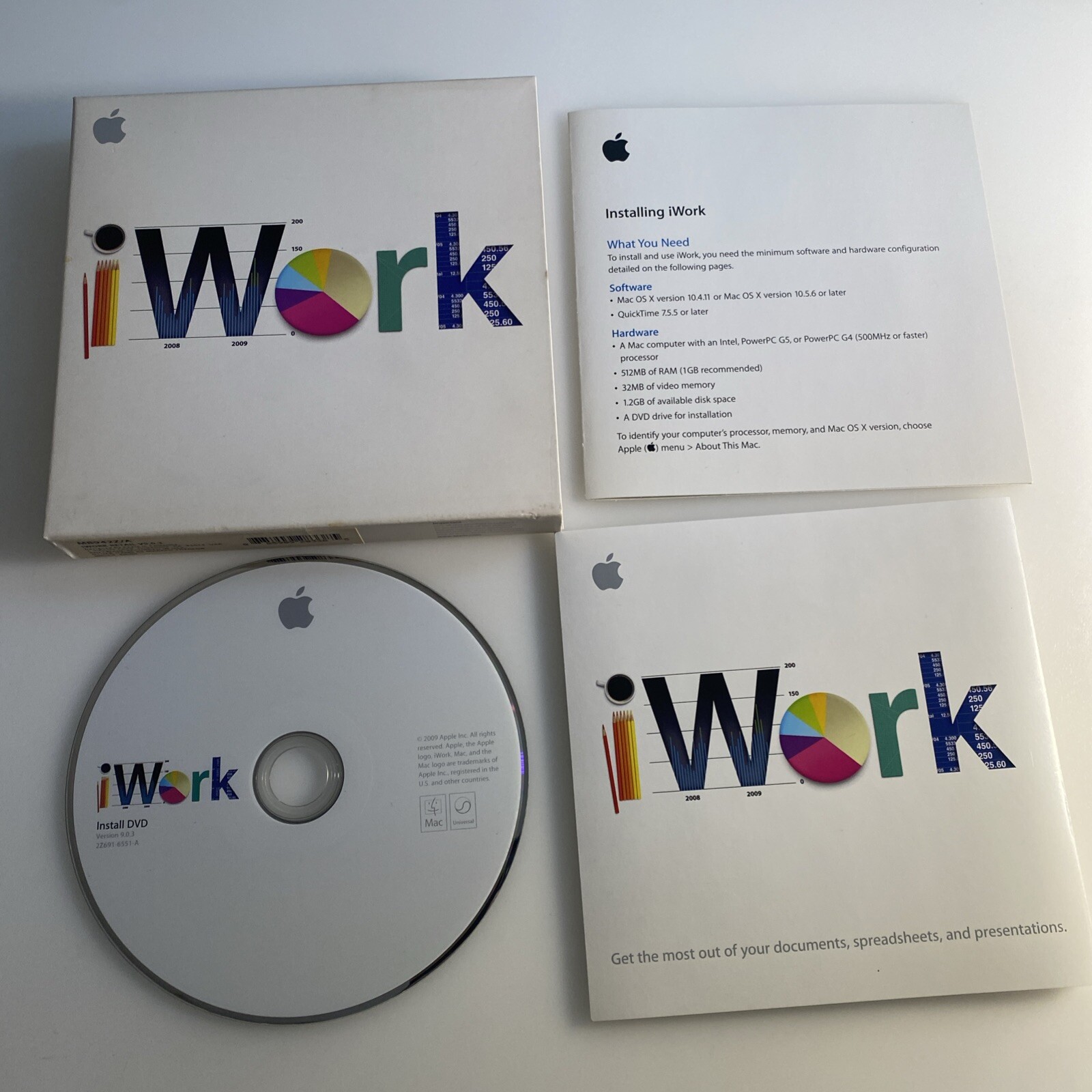 Apple iWork ’09 V9.0.3 MB942Z/A Install DVD Full Retail Version for Mac zaju