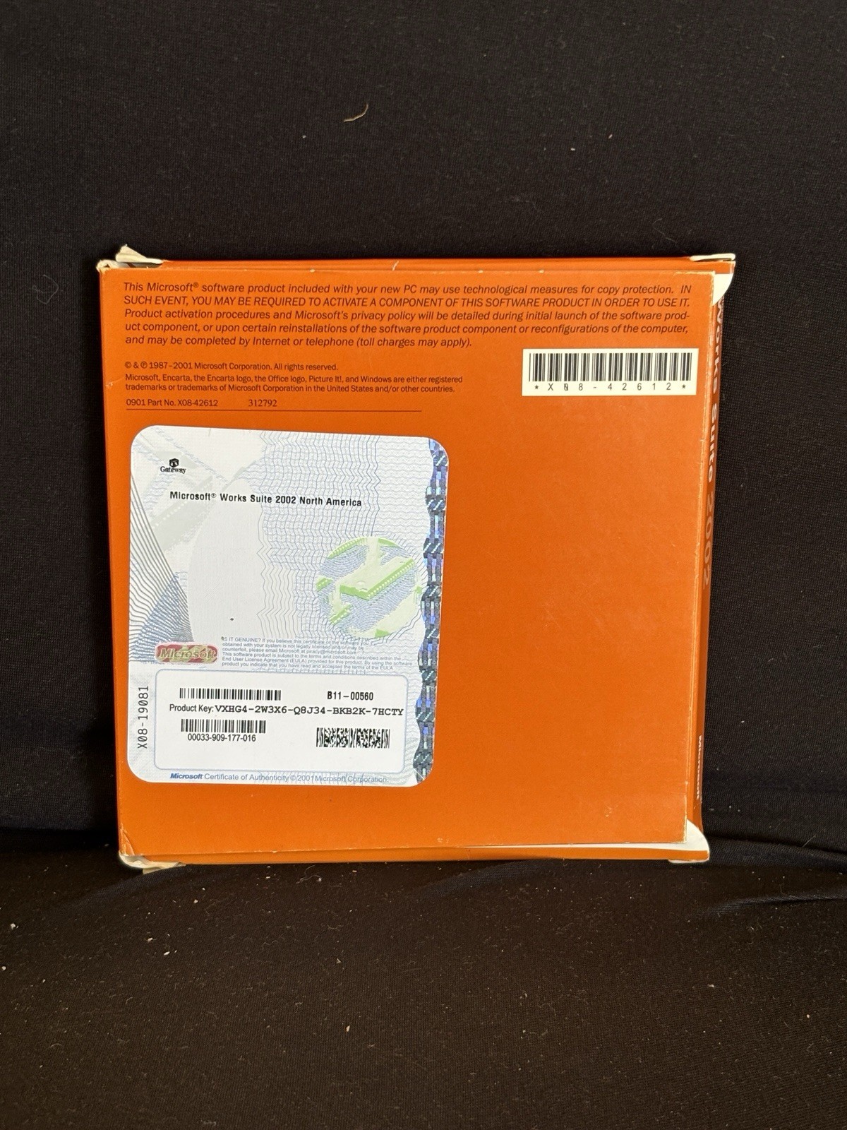 Microsoft Works Suite 2002 Partial Set Missing Disc 1 OEM Software VTG Computer