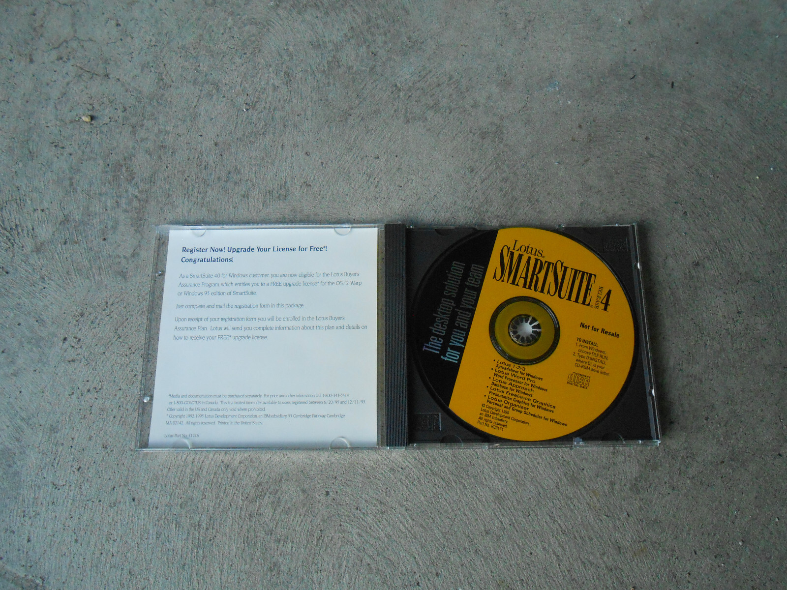 LOTUS SMARTSUITER-RELEASE 4-CD ROM EDITION-PROMO-LN