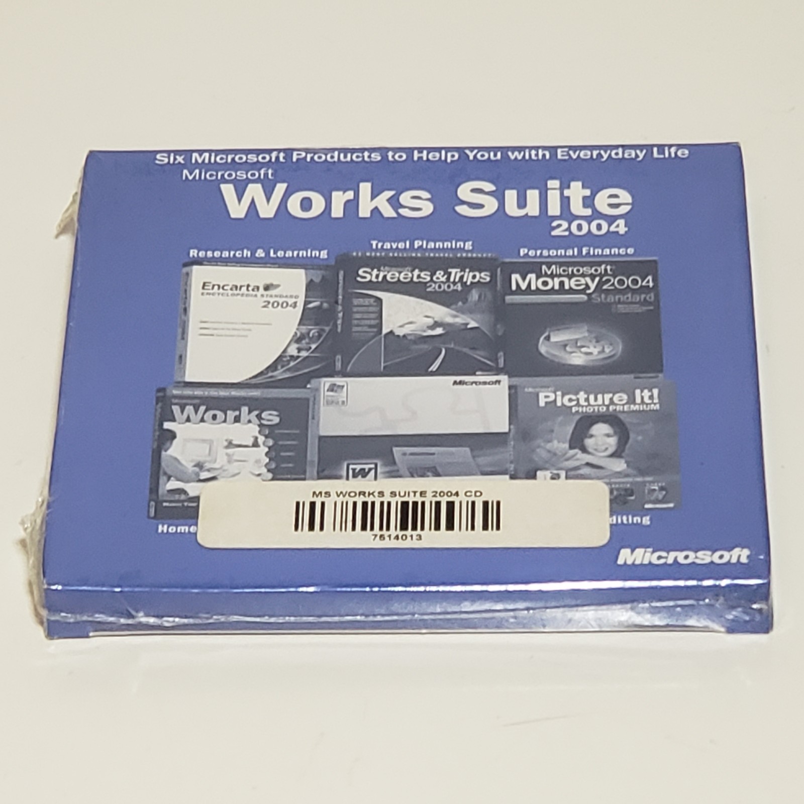 Microsoft Works Suite 2004 Software PC CD Software w/ Product Key and Code New