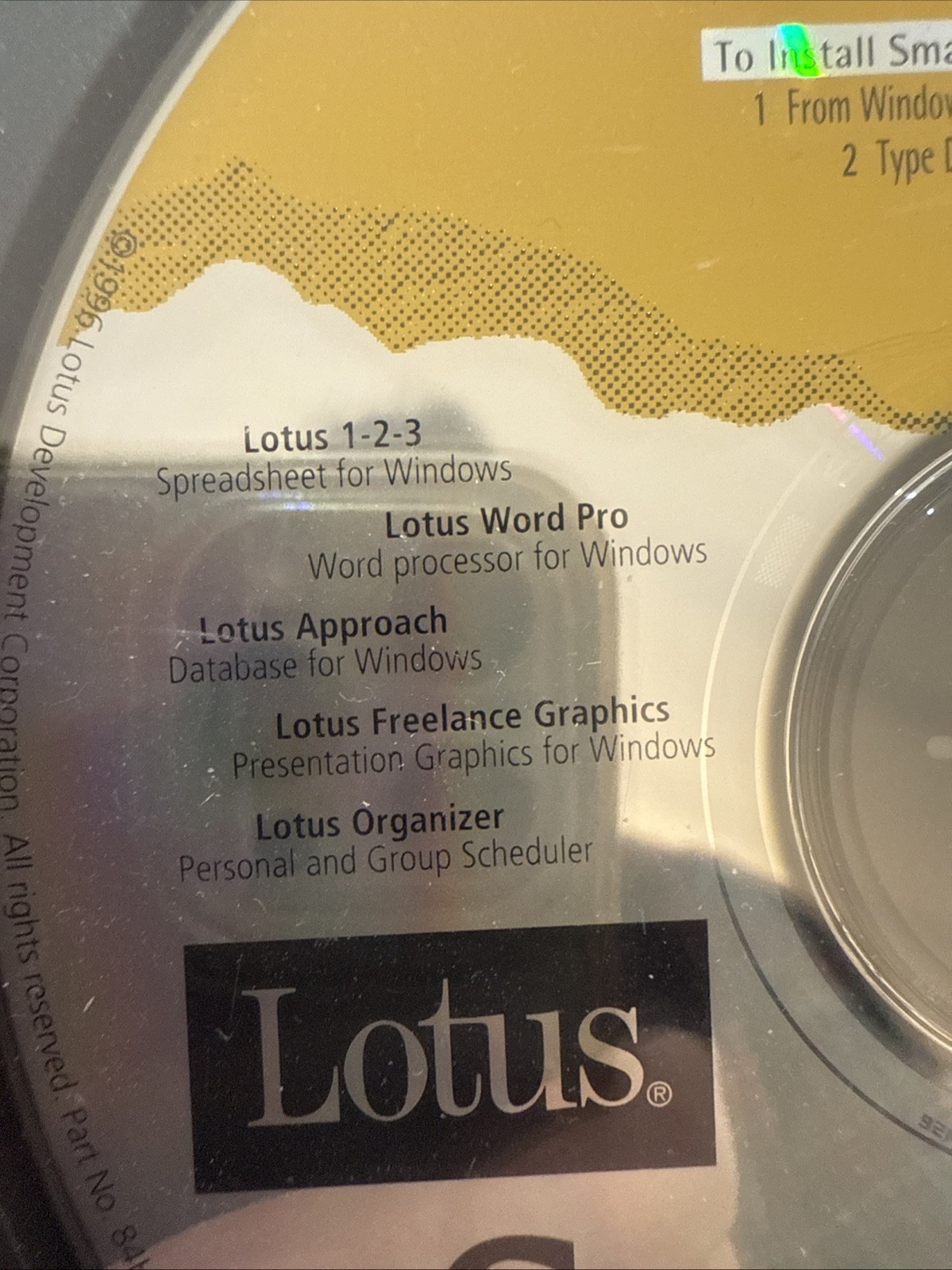 IBM Lotus SmartSuite 96. 4.0 For Windows 95… Sealed