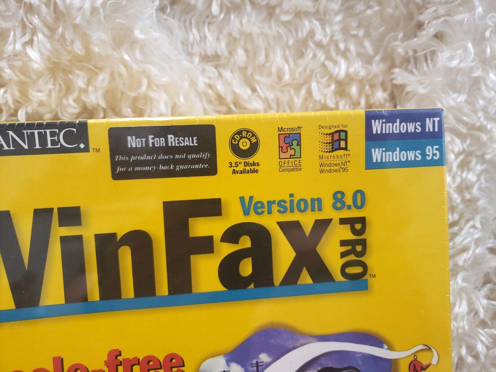 WINFAX 1997 Symantec Hassle-Free Faxing Version 8.0 Pro 95/NT SEALED!