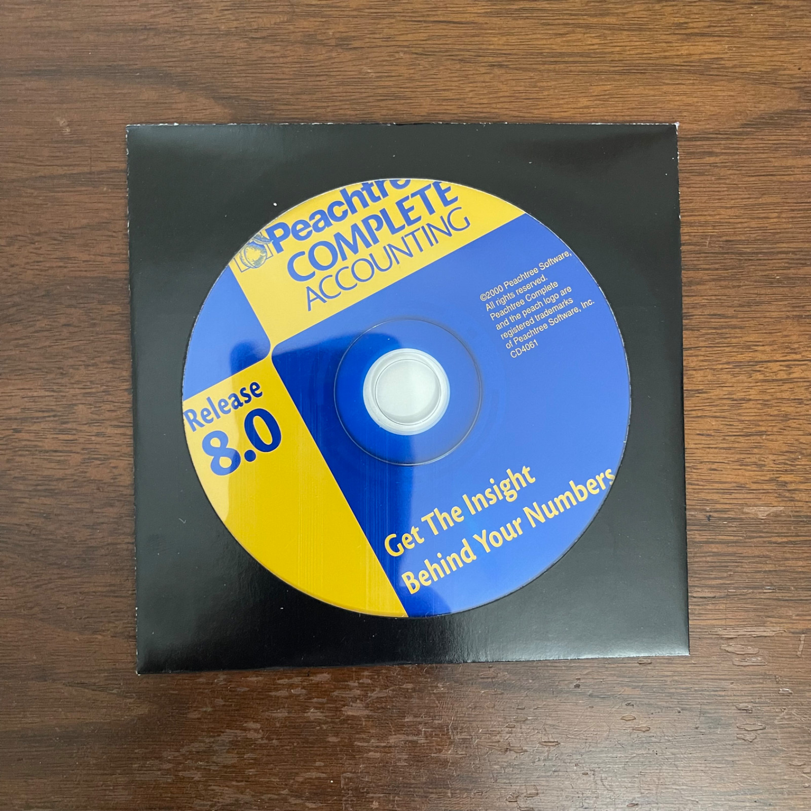 Peachtree Complete Accounting 2001 BIG BOX Release 8.0 NFR SEALED CD 4lb+ CIB