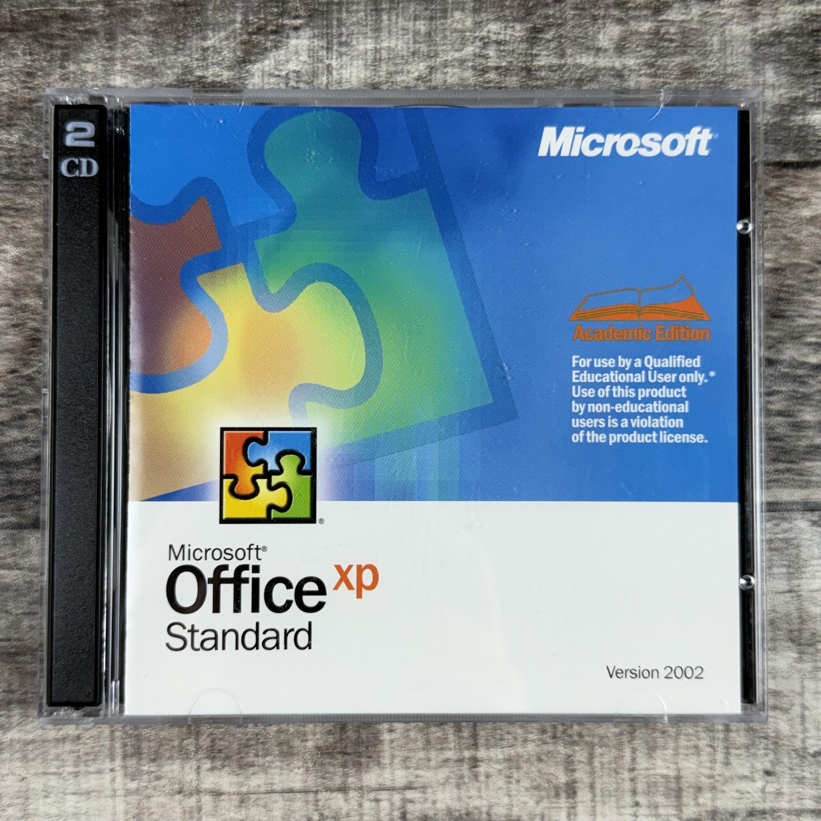 Microsoft Office XP Standard Academic Edition Version 2002 X06-19973 CD Software