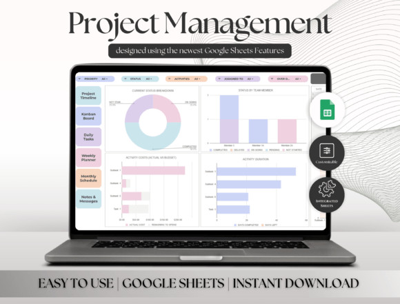 Project Management Tools Spreadsheet