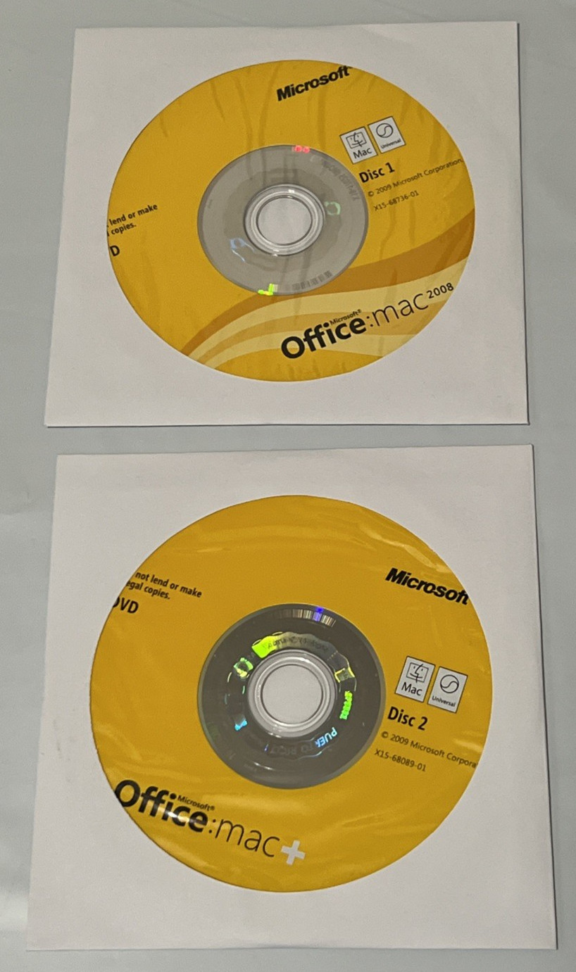 Microsoft Office Mac 2008 Business Edition Full Retail with Product Key