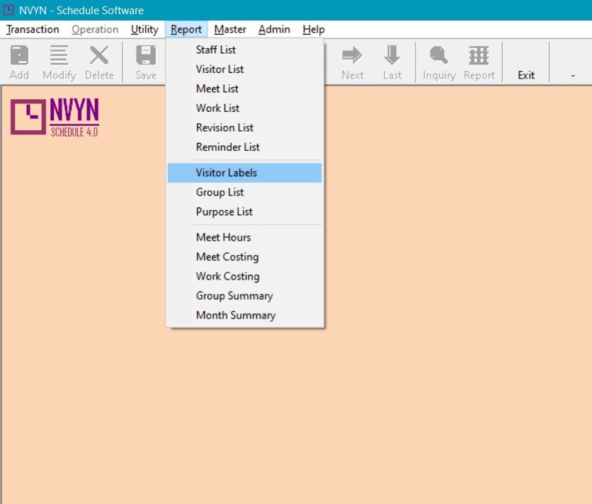 NVYN Visitor Schedule Software – Meet Work Plan Calendar