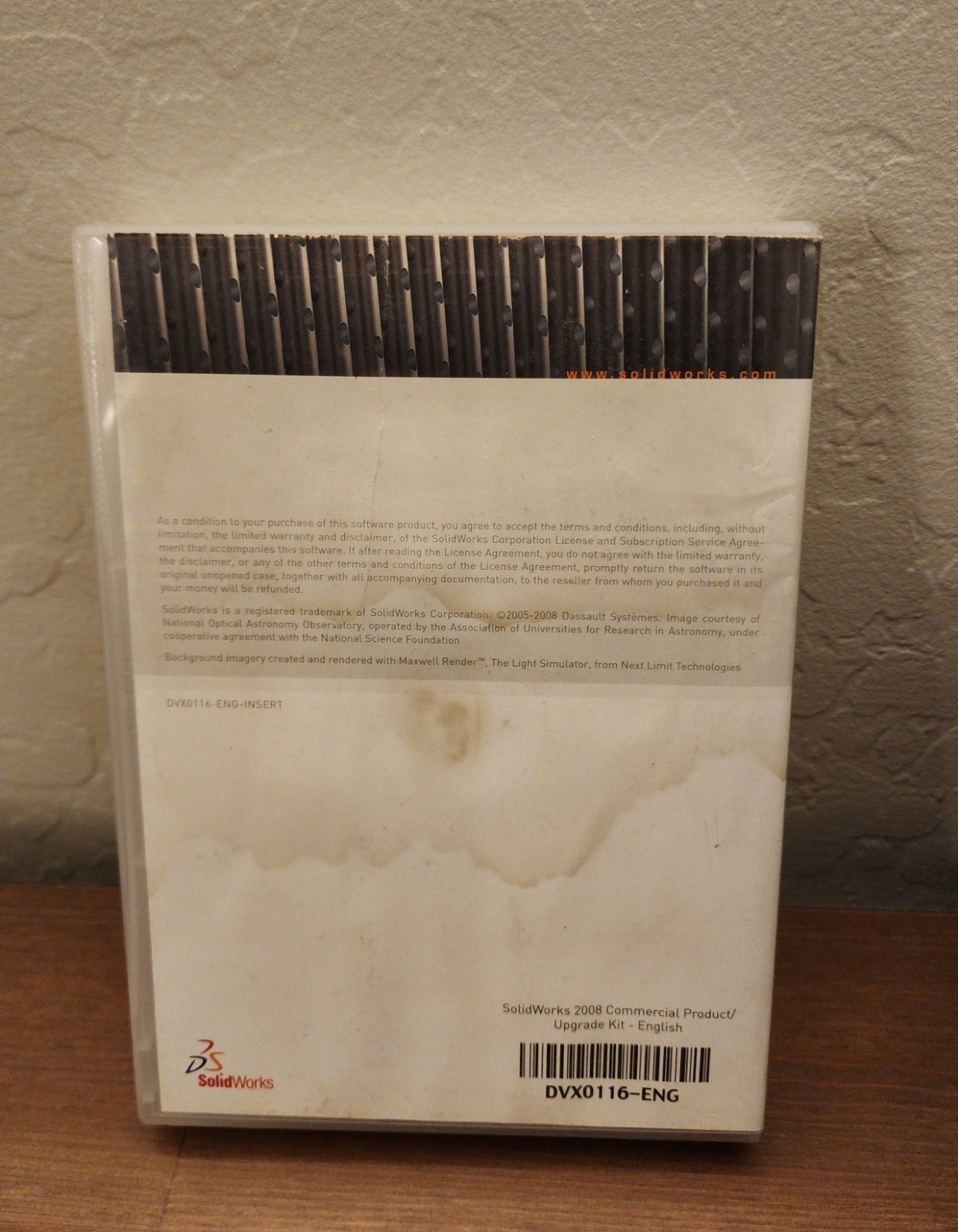 SolidWorks 2008 Commercial Product/ Upgrade Kit English