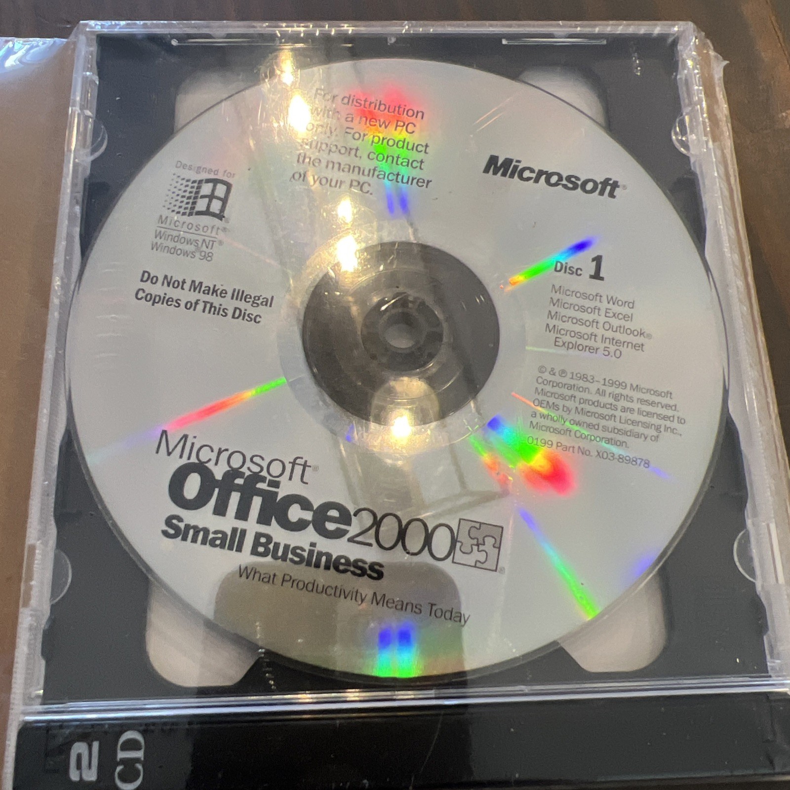 Microsoft Office 2000 Small Business Upgrade with Product Key Sealed