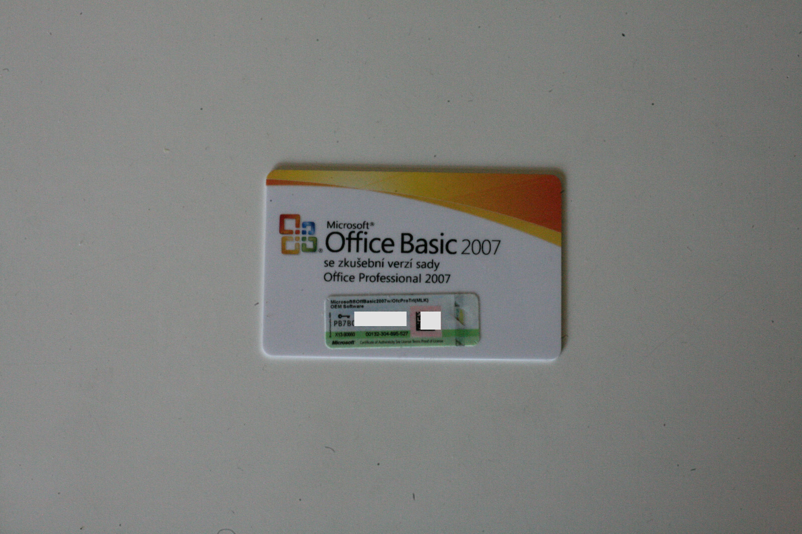 Microsoft Office Basic 2007 MLK License (Product Key Card, No CD)