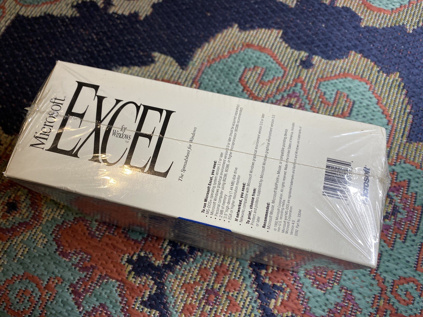 Microsoft Excel 3.0 or Earlier for Windows Upgrade 1992 VNTG New OPEN SEAL