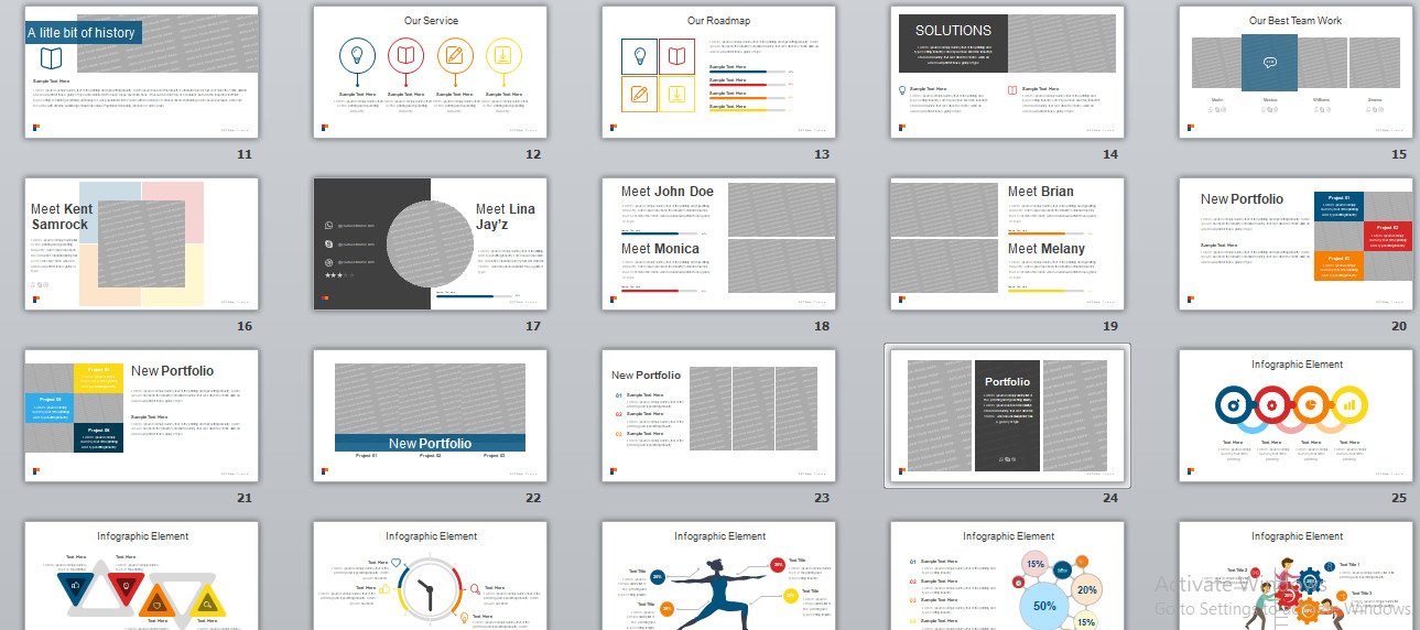 POWERPOINT TEMPLATED – Templated Powerpoint for Presentation 003