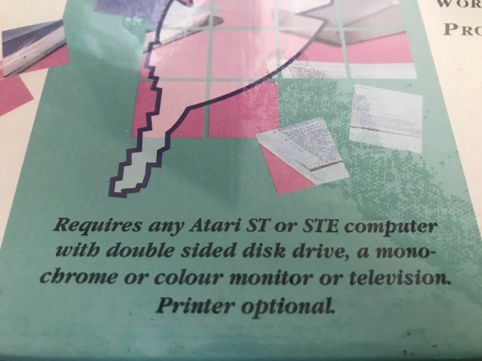 CALLIGRAPHER LITE/INTRODUCTION TO WORD PROCESSING Atari 1040/Mega/TT ST NEW Disk