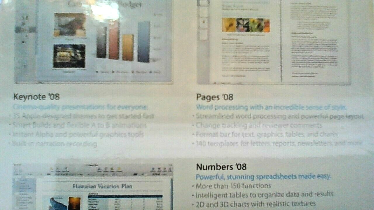 Apple iWork 2008 ( MA790Z/A ) RETAIL
