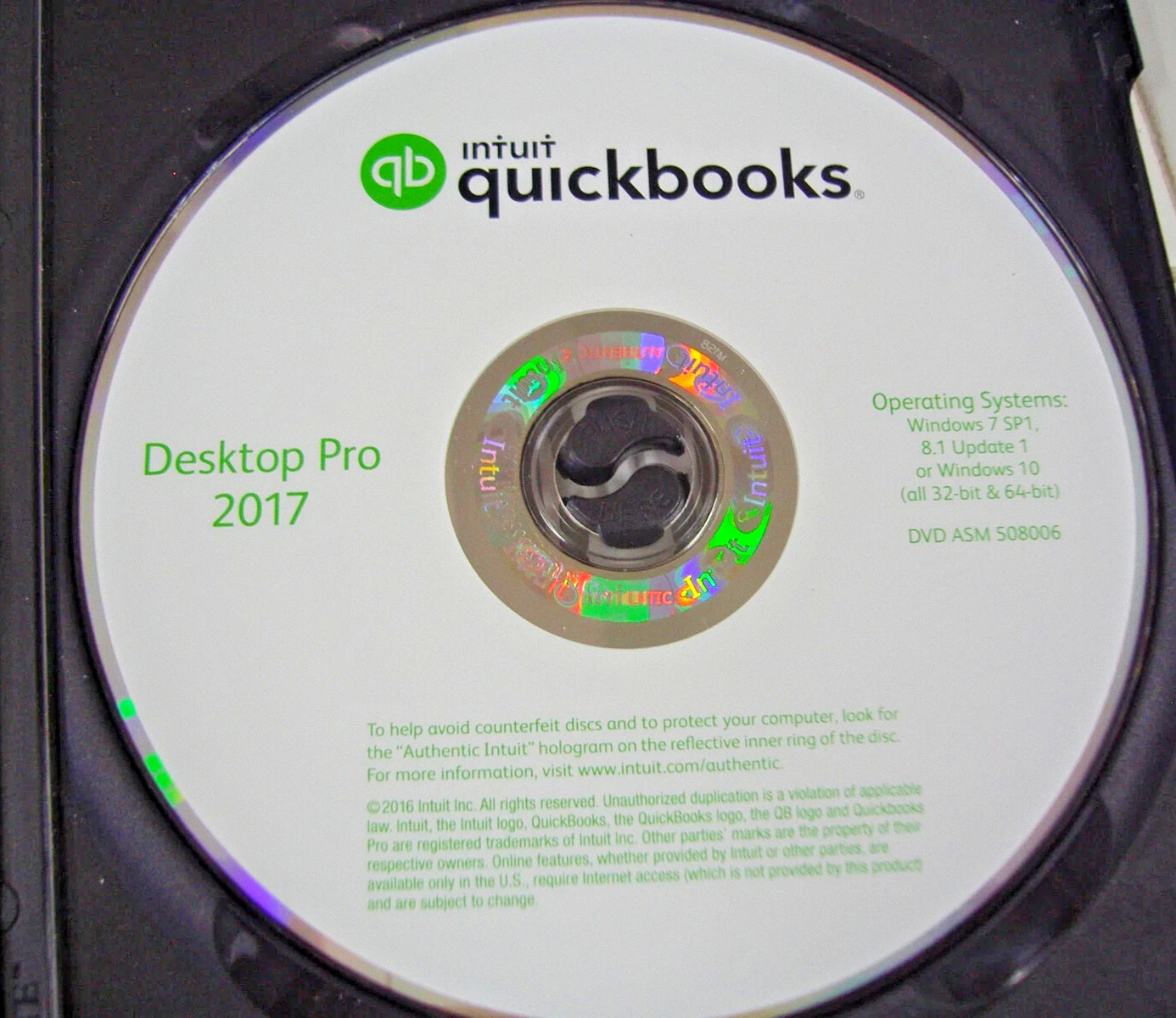 Quickbooks Pro 2017 Desktop For Windows Intuit Full US/English Retail Version