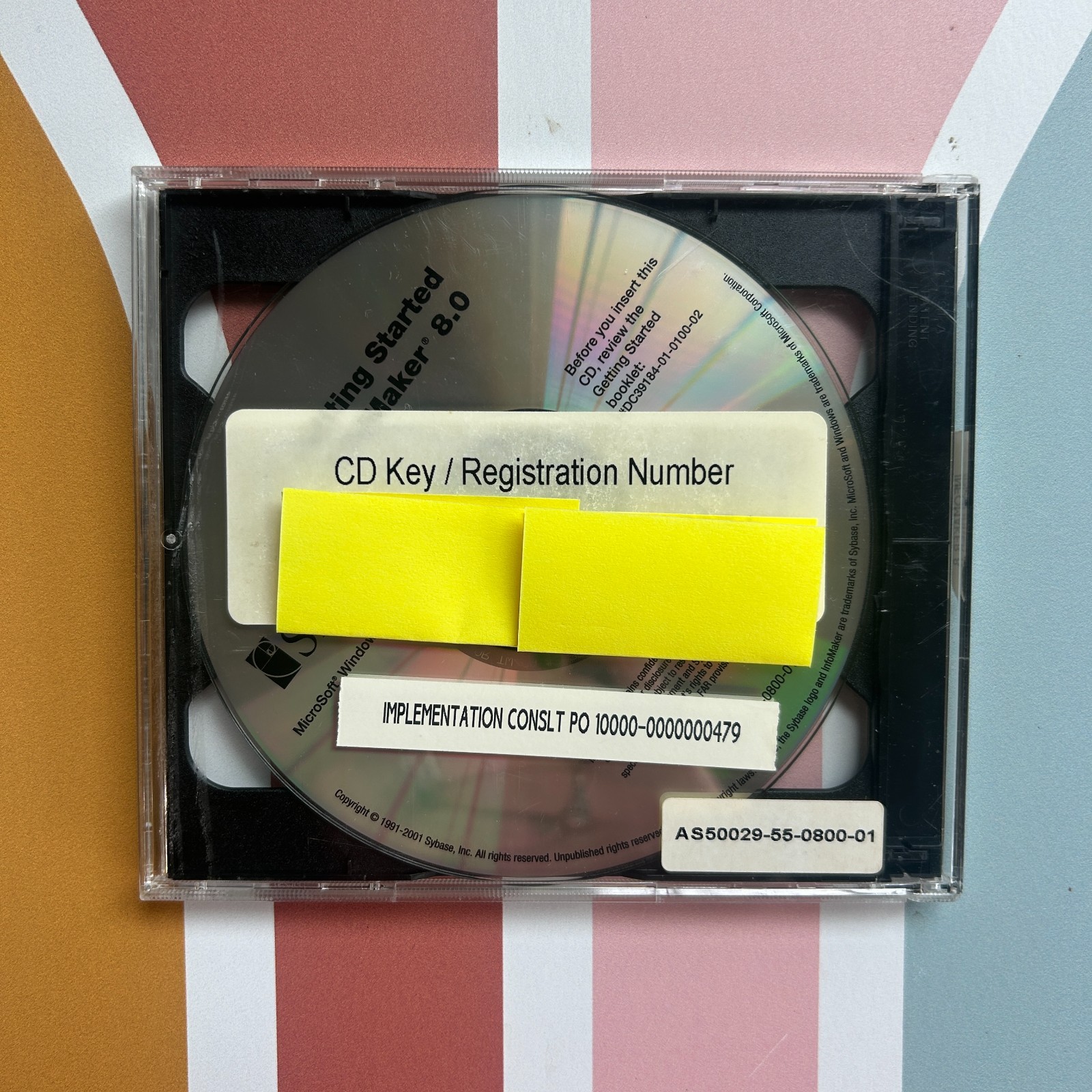 Sybase InfoMaker Version 8.0 CD Set w/ Getting Started and Key Microsoft Windows