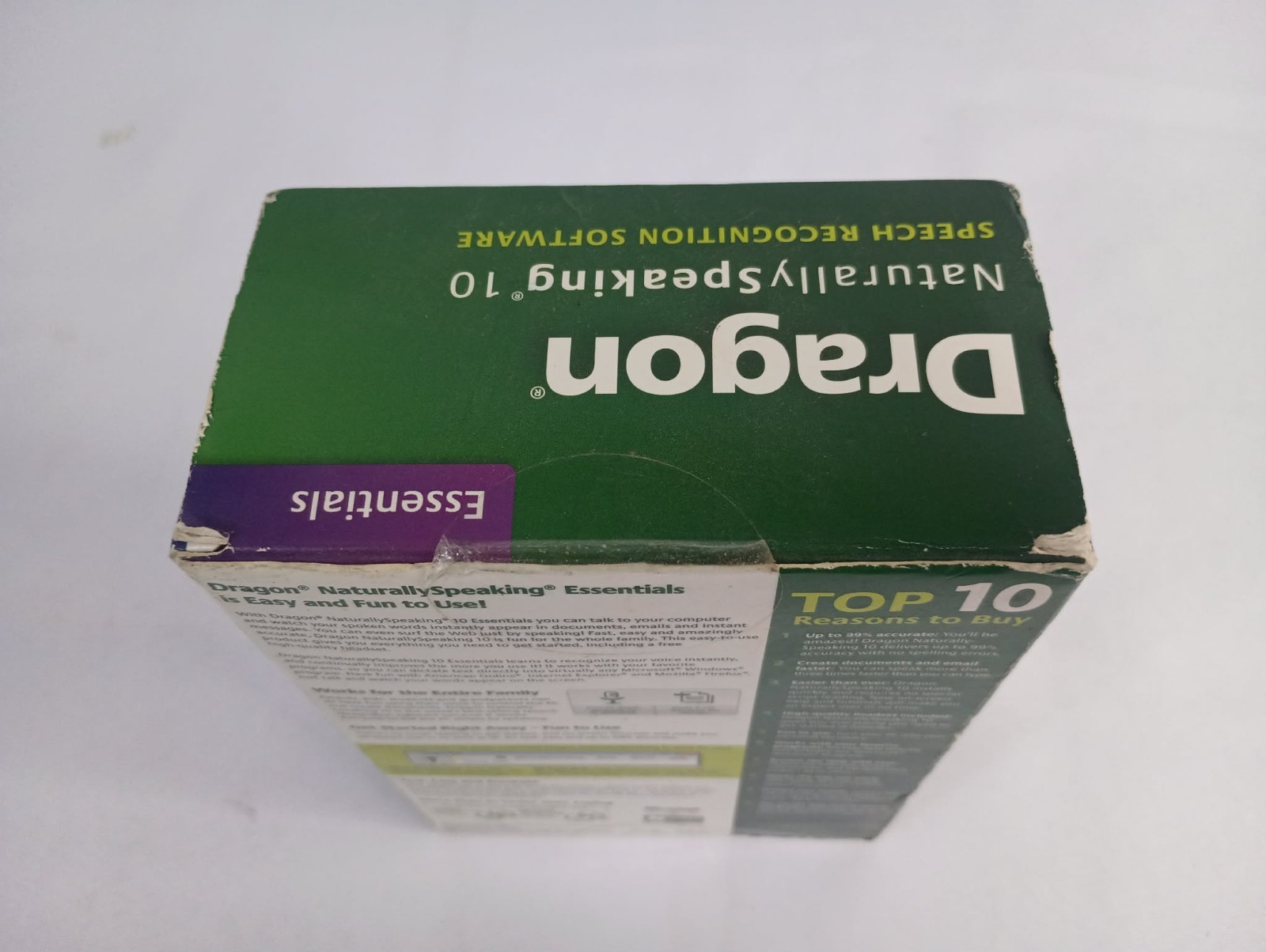Dragon Naturally Speaking 10 Standard Speech Recognition Software (PC) SEALED