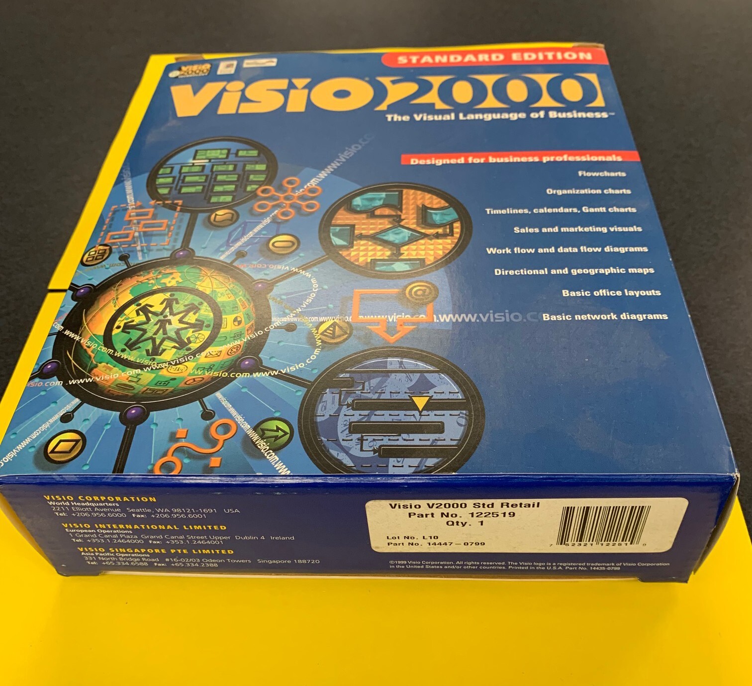 Visio 2000 Software Instruction User Manuals Academic Version, with CD