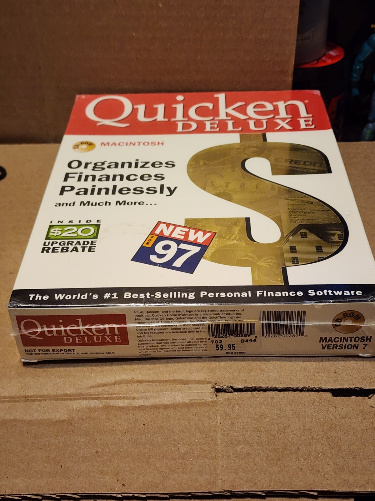 Quicken Deluxe Macintosh Organizes Finances Painlessly for 97 CD-ROM Mac`OS NEW