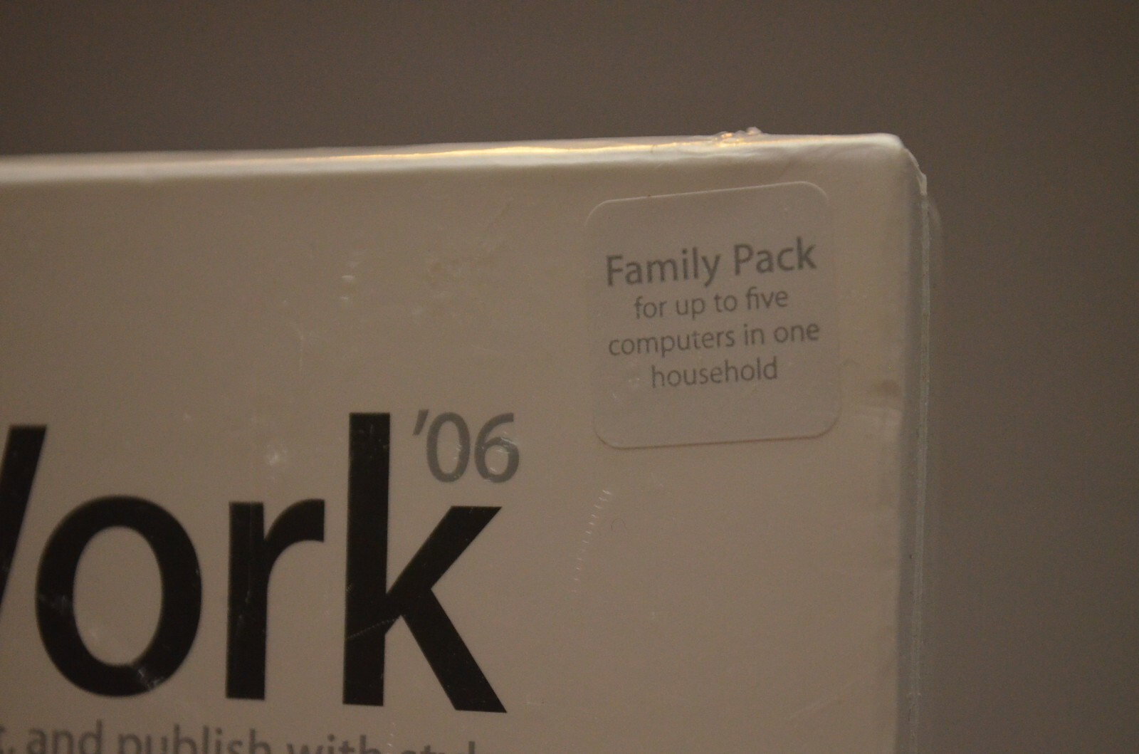 NEW iWork ’06 Family Pack for the Mac (up to 5 computers) MA224Z/A