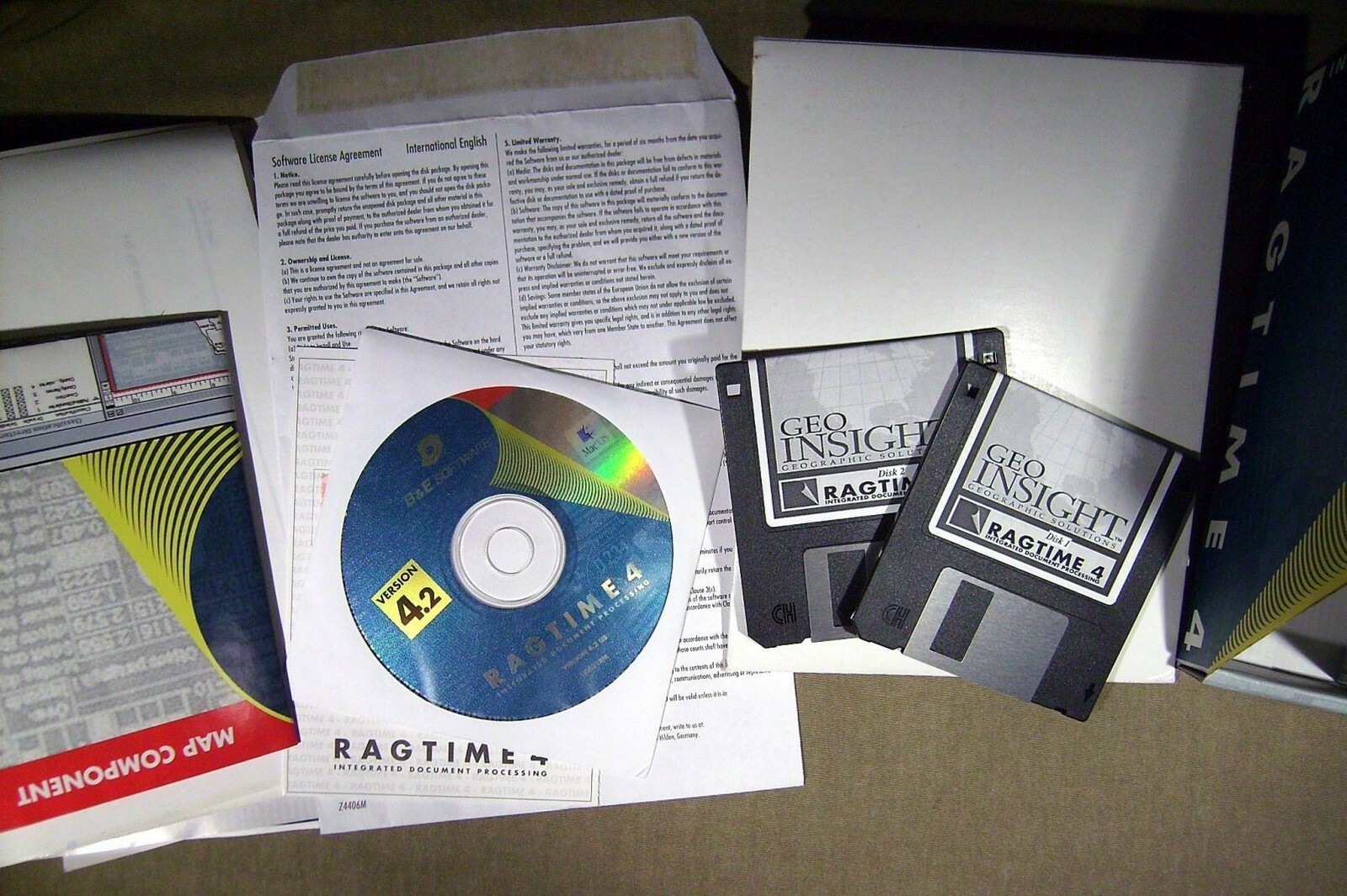 Ragtime 4.2 Integrated Document Processing with Geoinsight Software Mac Vintage