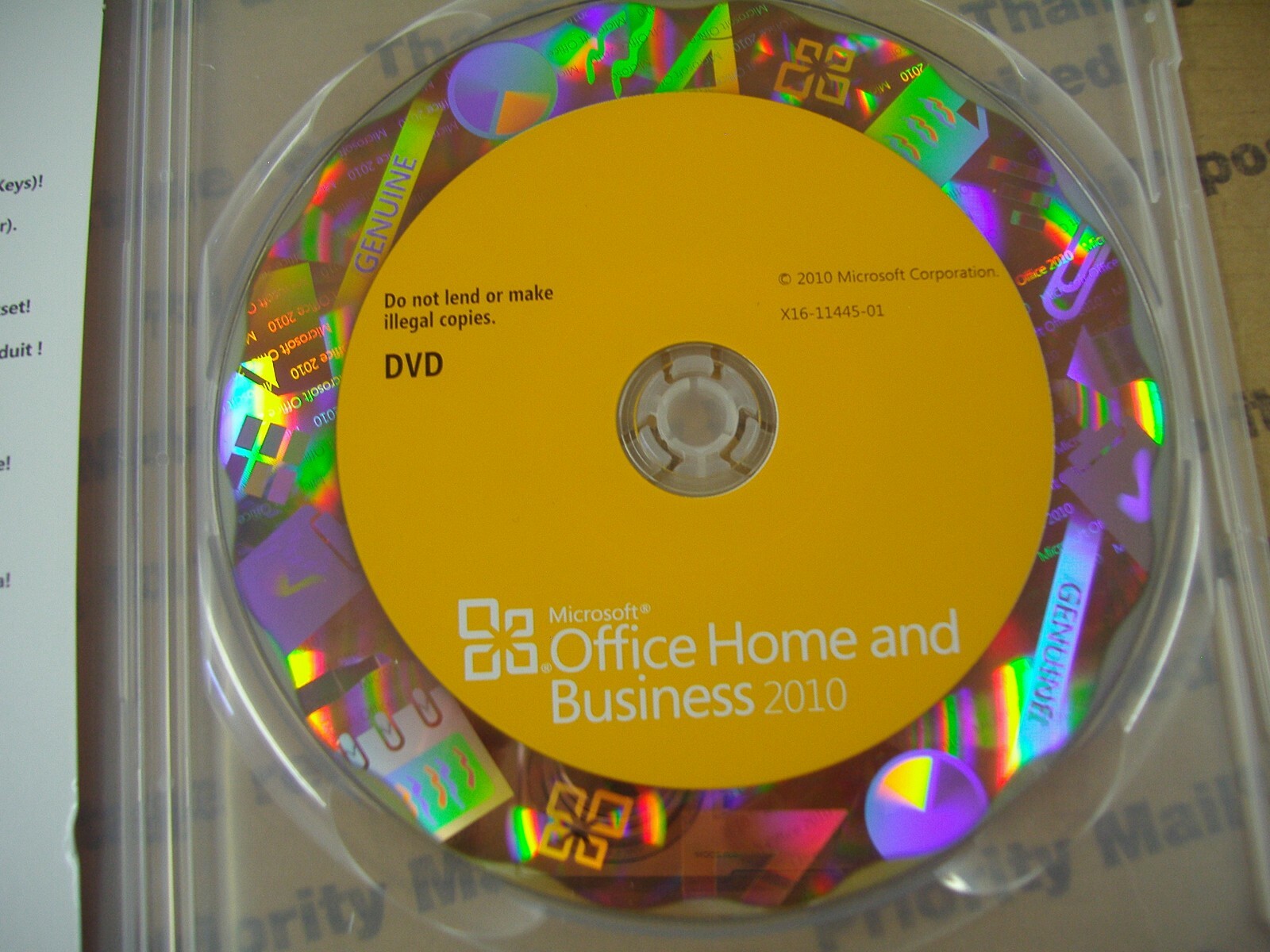 MS Microsoft Office 2010 Home and Business Full English Retail Vers. =BRAND NEW=