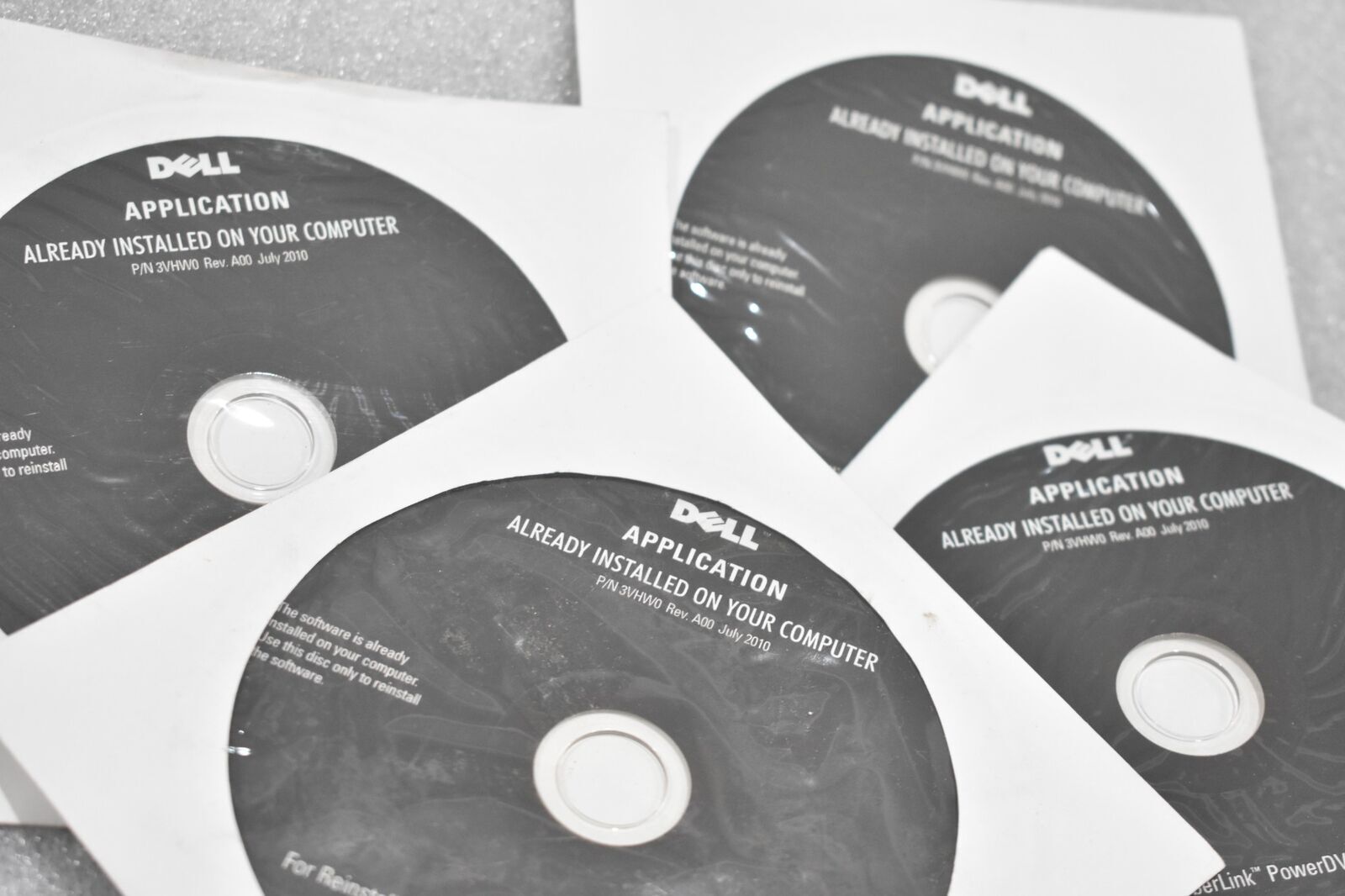 DELL 3VHW0 OFPGC7 REV A00 APPLICATION REINSTALLING CYBERLINK DVD 9.5 (LOT OF 4)