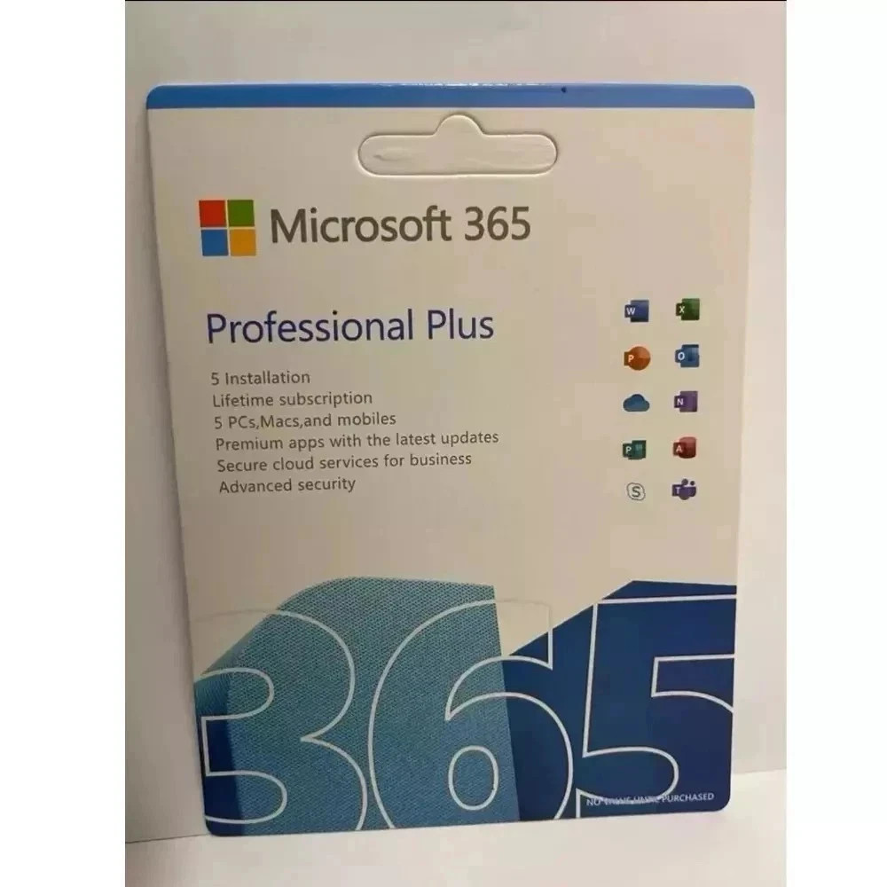 Microsoft Office 365 Pro Plus Windows PC & Mac – Lifetime 5 Users Devices