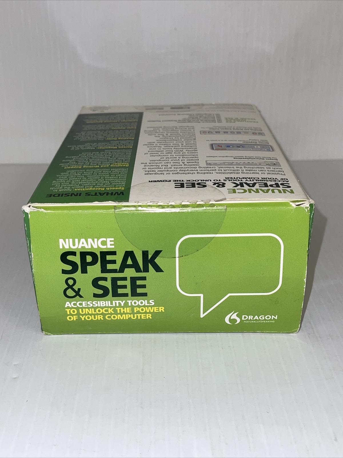 Nuance Dragon Naturally Speaking Speak & See Software With Microphone
