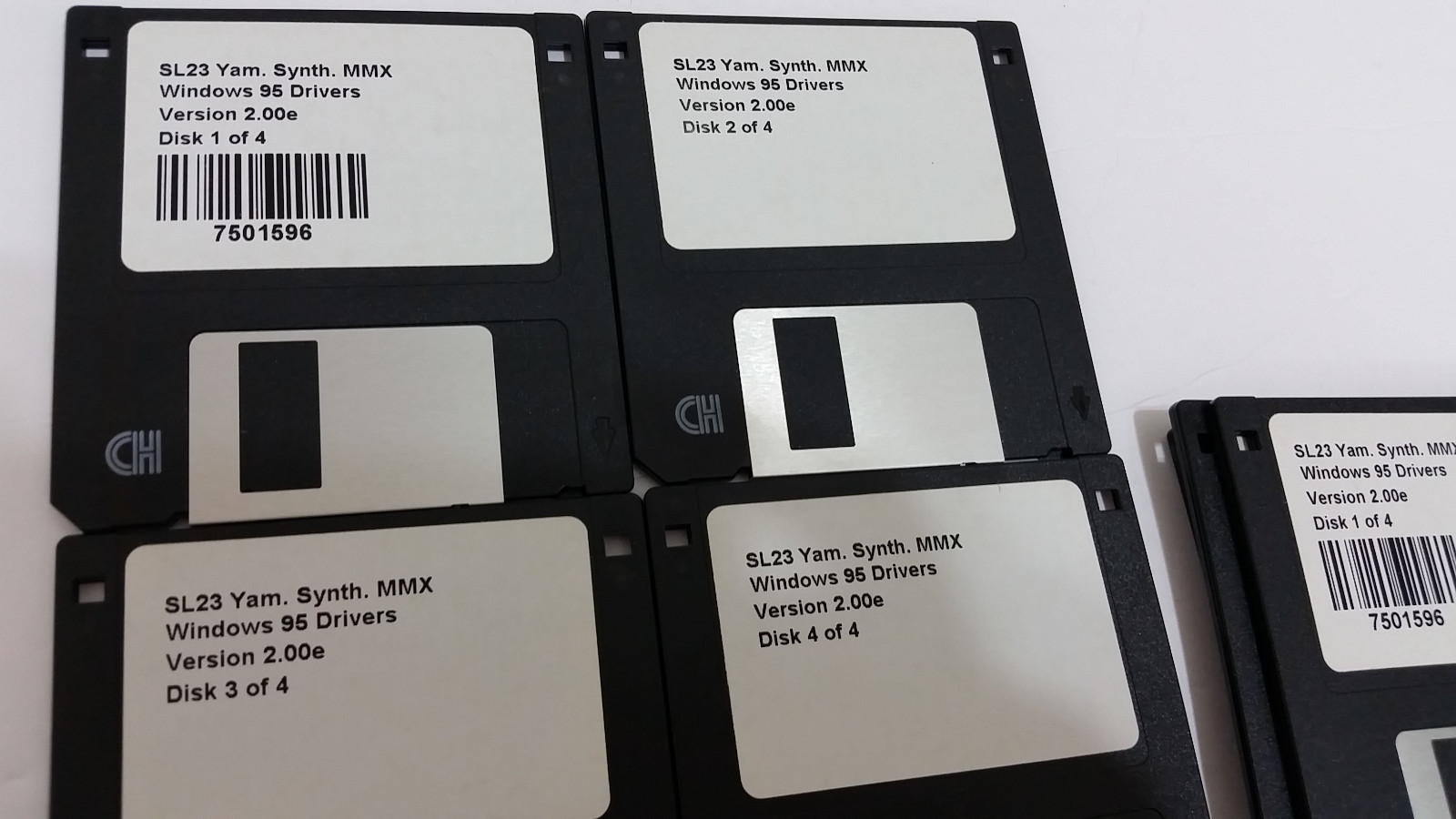 Large Wholesale Lot WINDOWS 95 Drivers 3.5” Disks SL23 Yam Synth MMX 6 Sets